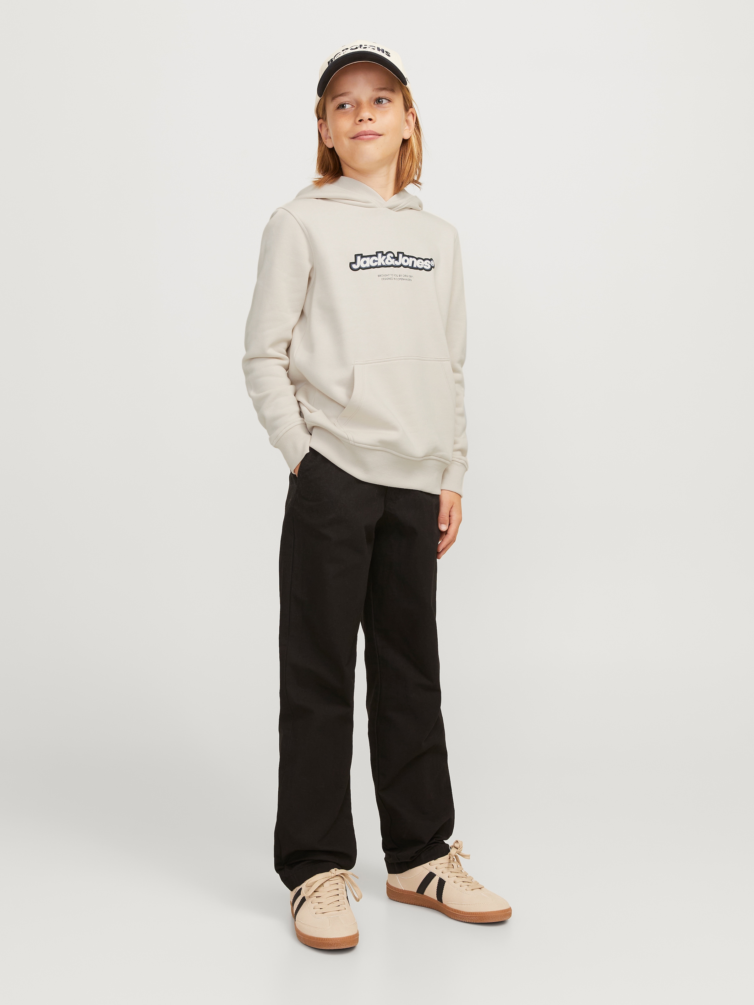 Jack & Jones Junior Kapuzensweatshirt »JORVESTERBRO NEWTON BRNDG SWEAT BF JNR«