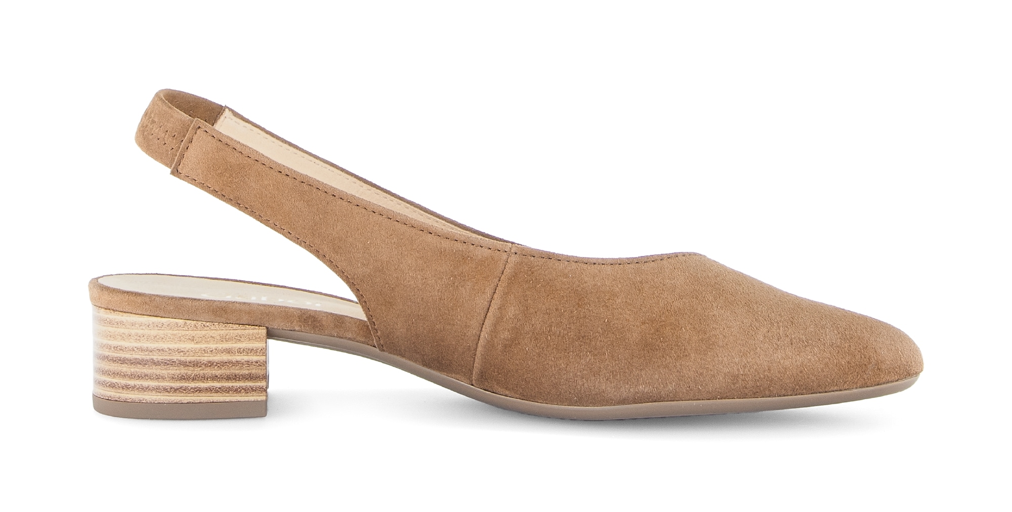 Gabor Slingpumps  , Blockabsatz, Abendschuh, Sommerschuh mit elastischem Riemchen