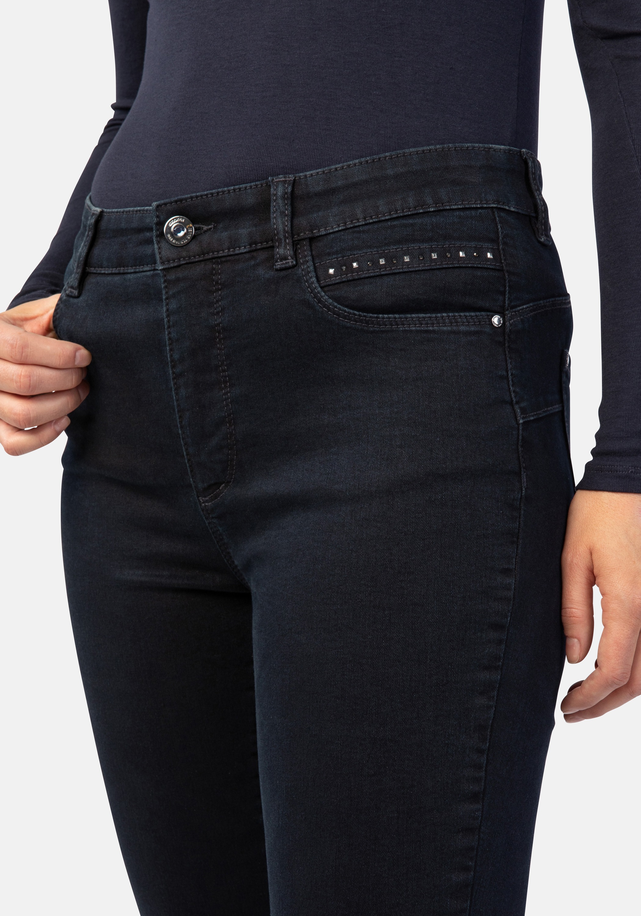 STOOKER WOMEN 5-Pocket-Jeans »Rio Colour Skinny Fit«, Skinny Fit Casual Clean Wash Denim Jeans Magic Shape Effekt für Damen