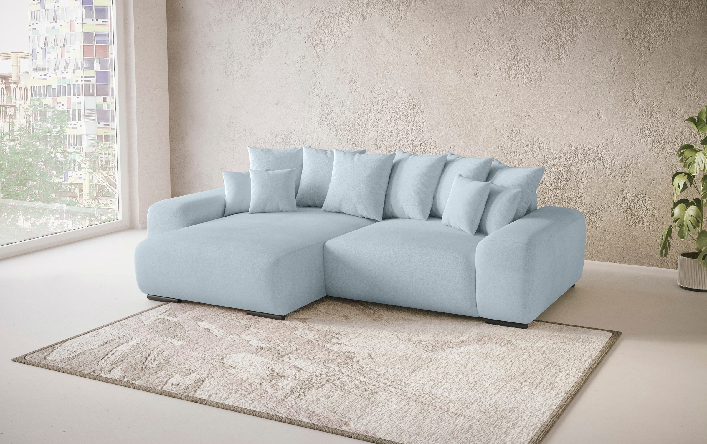 Mr. Couch Polsterecke »Sundance, L-Form«, Dauerschläfer mit Bett, Bettkaste günstig online kaufen