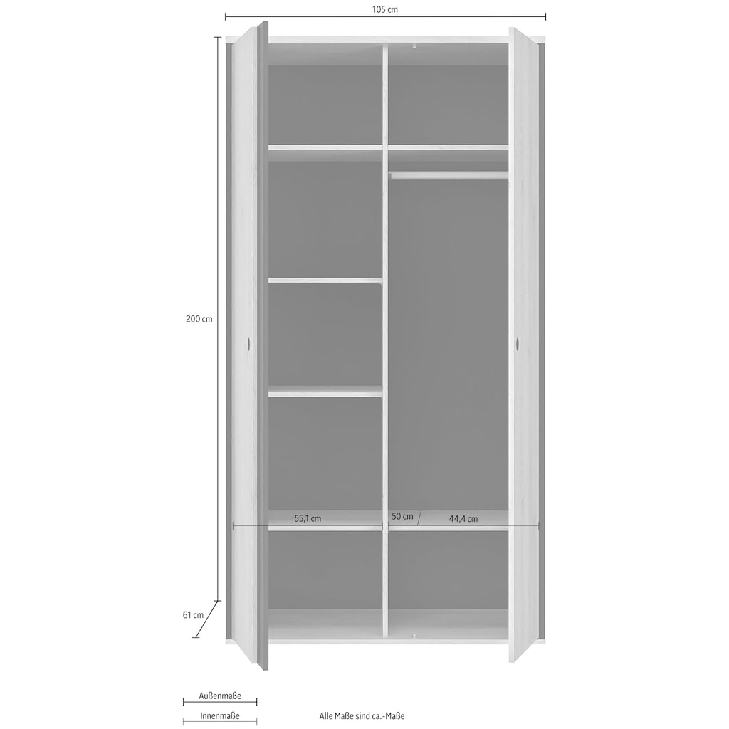 Gami Kleiderschrank »Duplex«