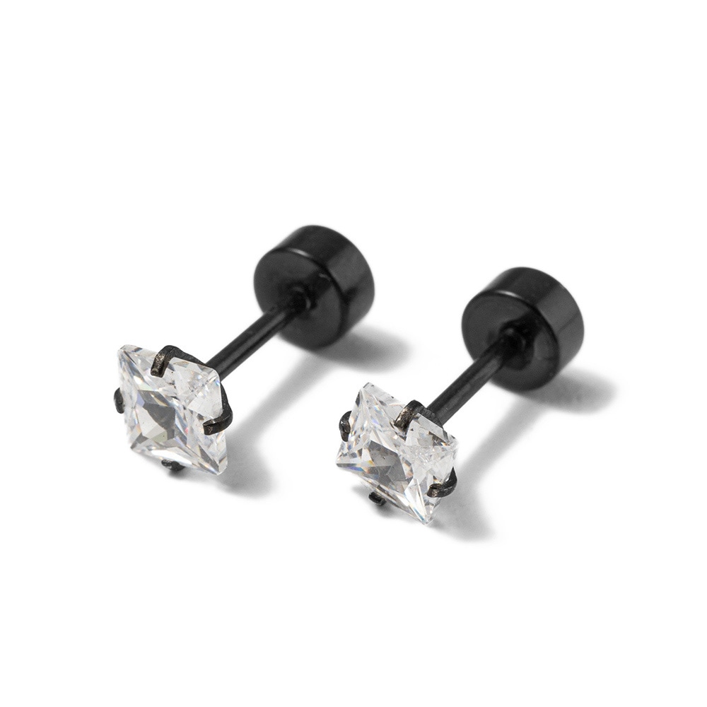 Firetti Paar Ohrstecker »Schmuck Geschenk Edelstahl Ohrschmuck Ohrringe Solitär« Made in Germany - mit Zirkonia (synth.)