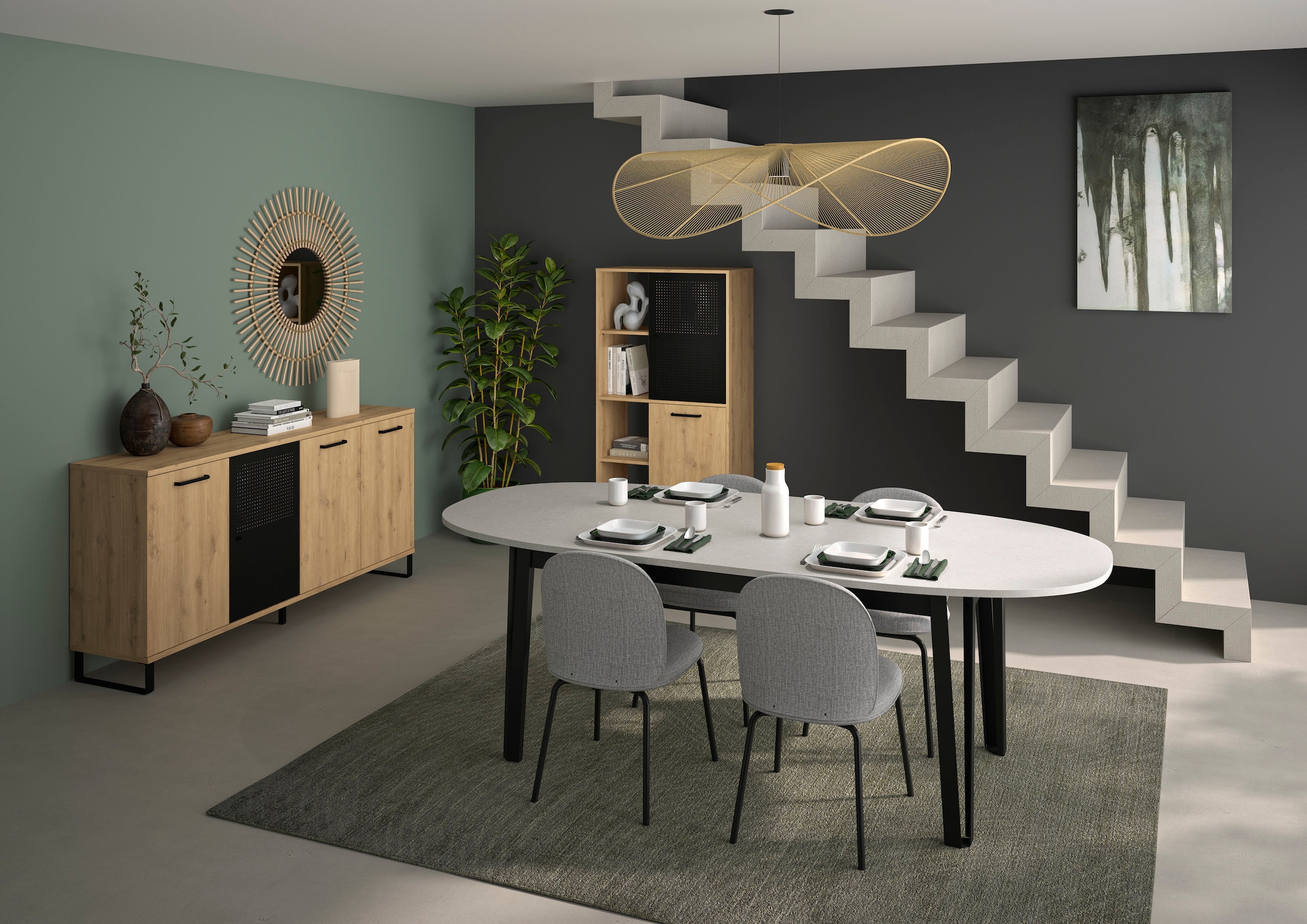 Gami Sideboard »CRAFT«, Sideboard mit 4 Türen