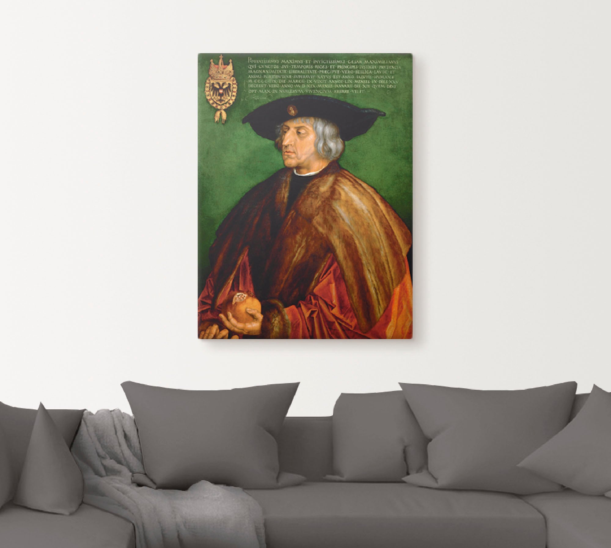 Artland Leinwandbild »Kaiser Maximilian I. 1519.«, Menschen, (1 St.), auf K günstig online kaufen