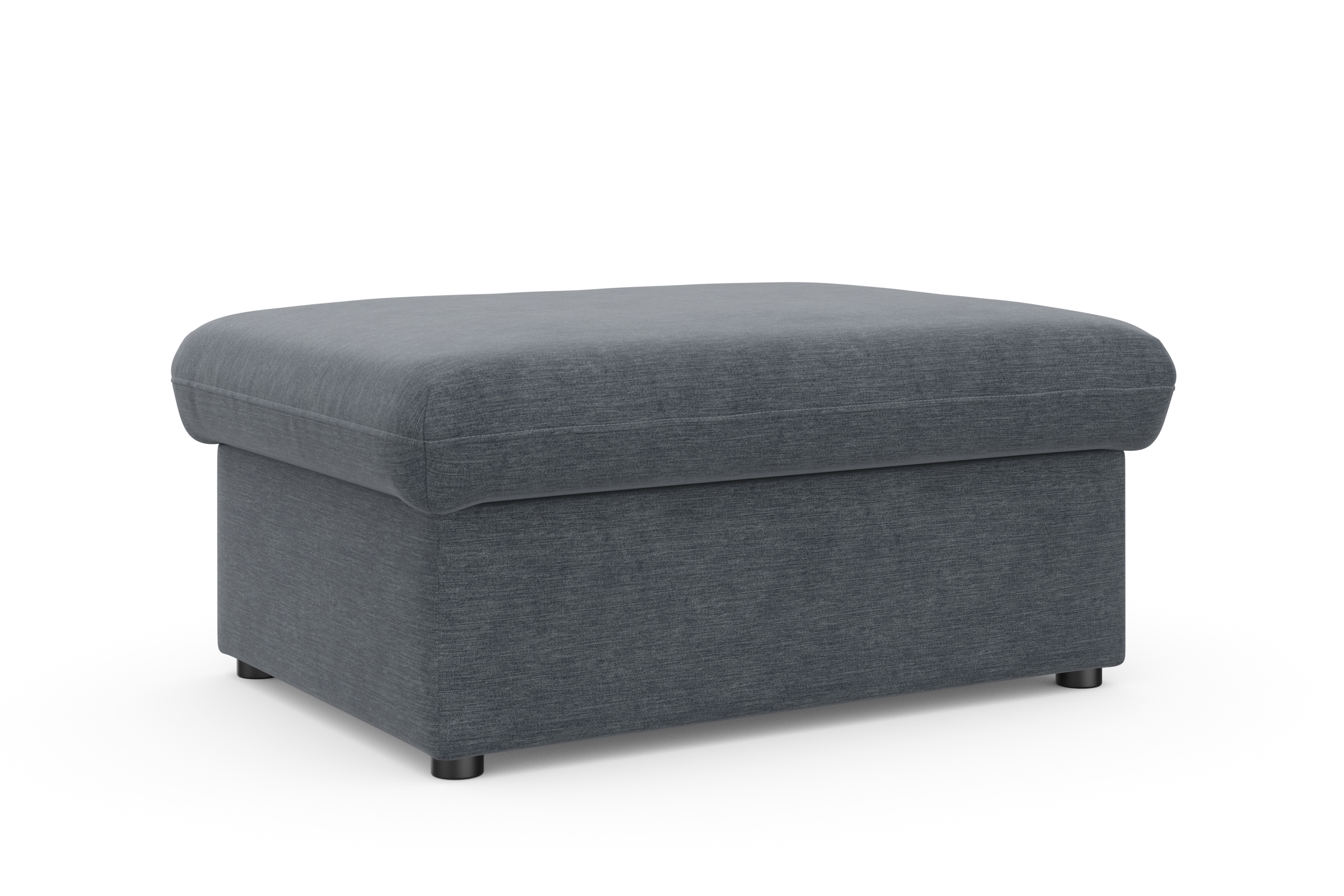 DOMO collection Hocker »Topper«, mit Wellenunterfederung, auf Kunststoffgleitern