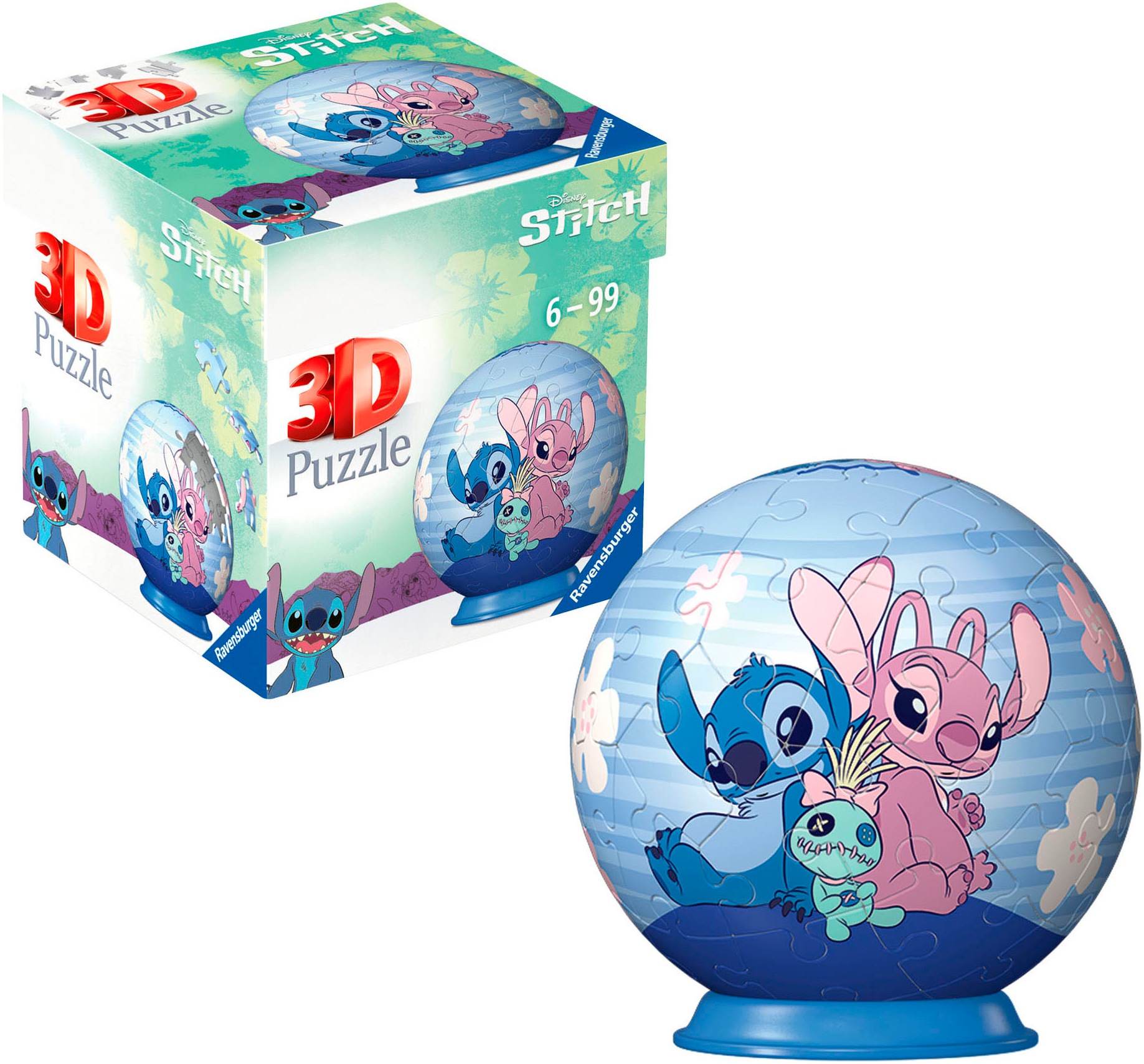 Ravensburger Puzzleball »Disney Stitch & Angel«, Made in Europe