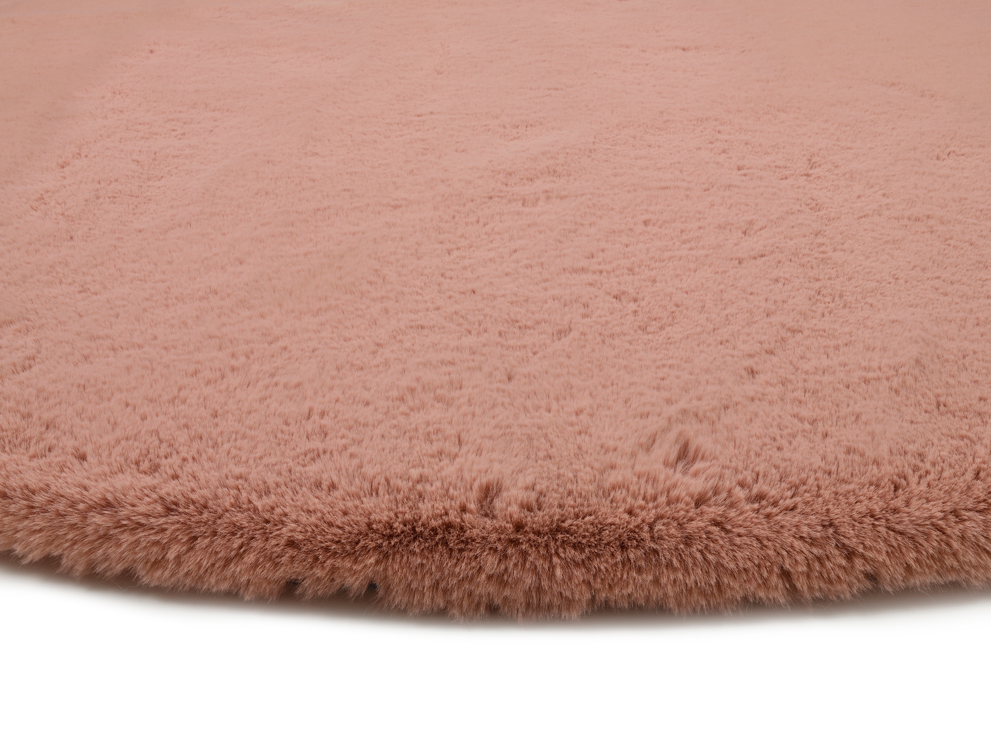 OCI DIE TEPPICHMARKE Teppich »ROCKY SOFT«, rund, 35 mm Höhe, Kunstfell, weich, kuschelig, maschinell gewebt, waschbar