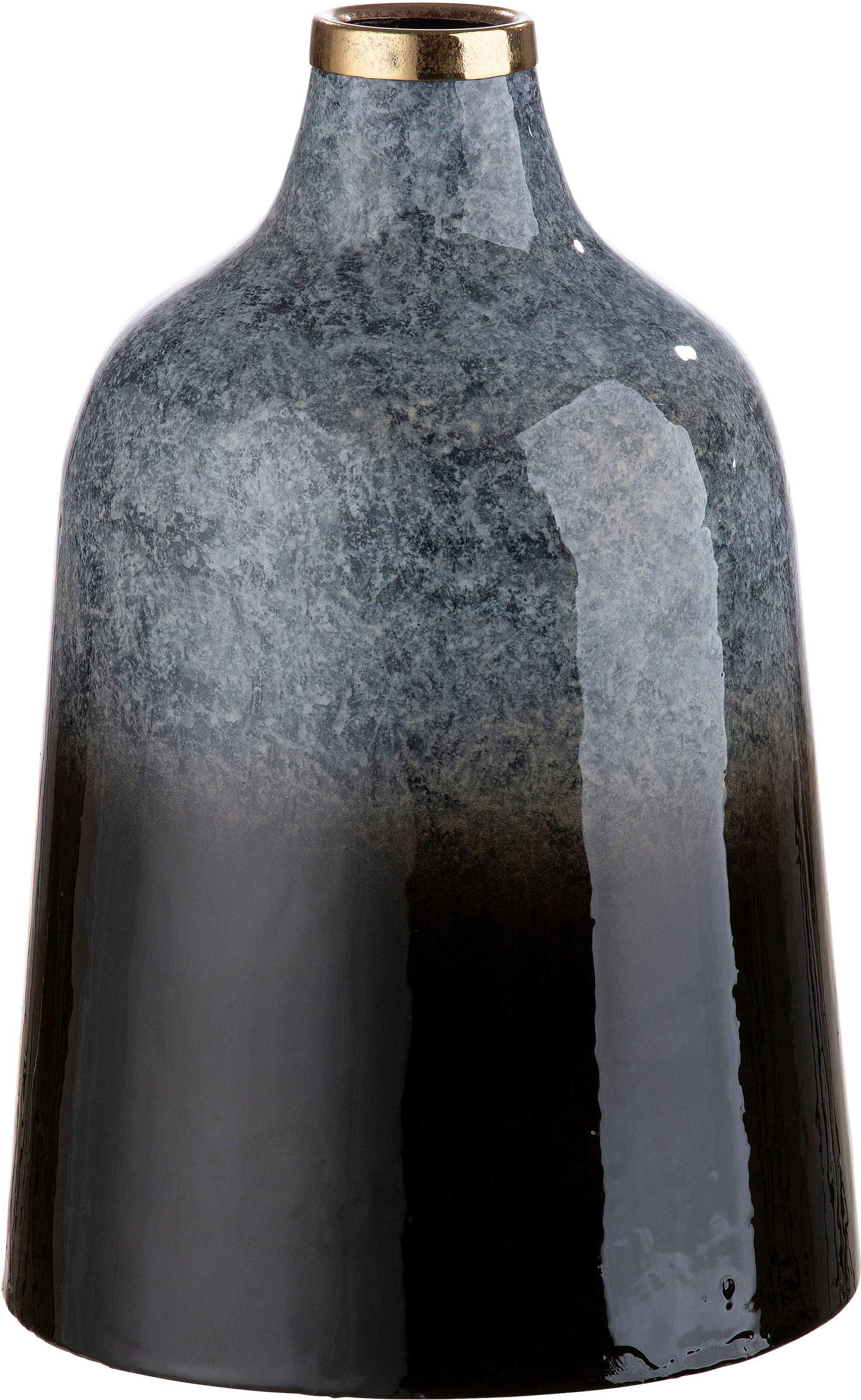 GILDE Dekovase »Laver, Höhe 25 cm« dekorative Vase aus Metall, Dekoobjekt günstig online kaufen