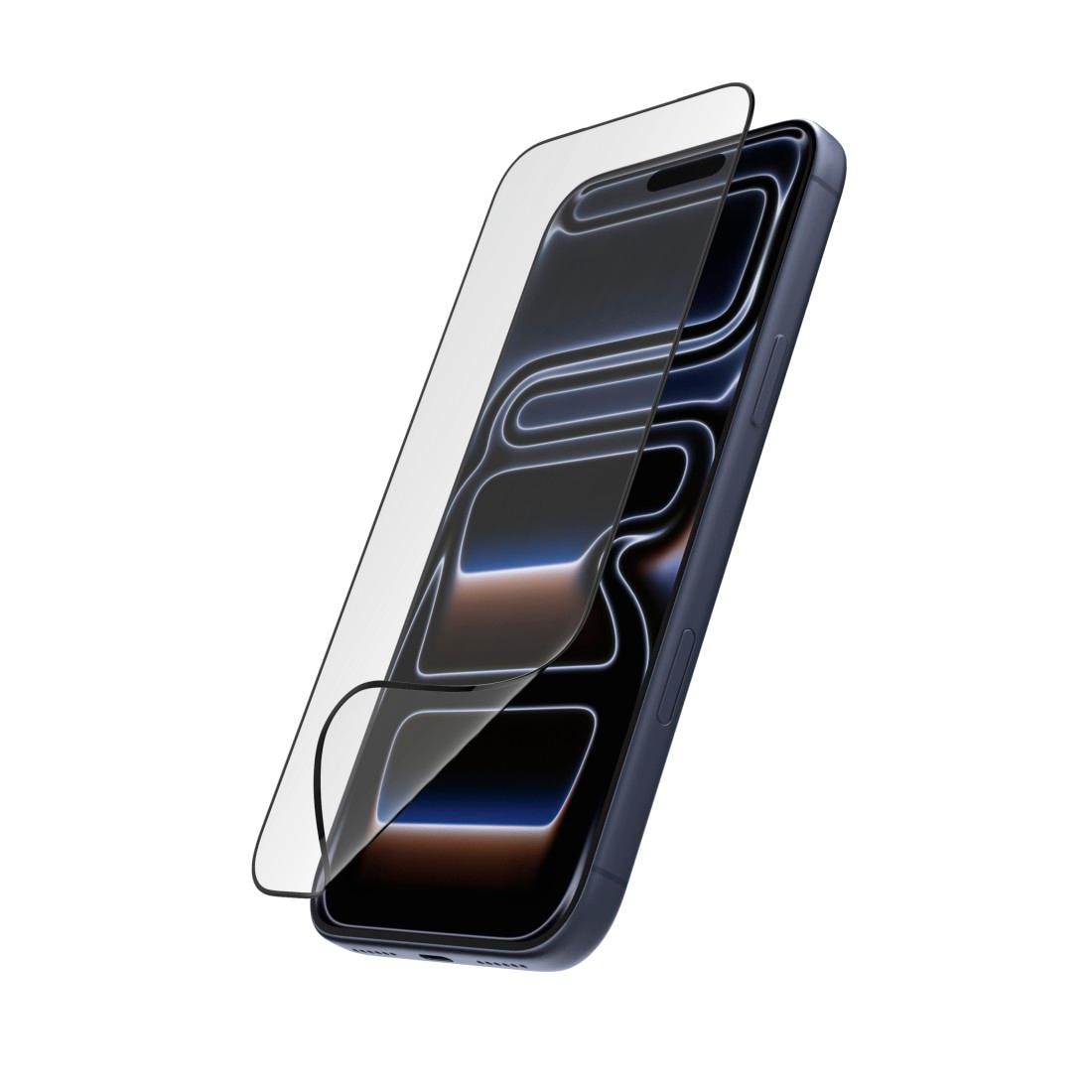 Hama Displayschutzglas »Handy-Schutzglas "Super Hybrid" Apple iPhone 17 Pro Max, Montagehilfe« High-End-Schutzglas mit D3O®-Lizenz
