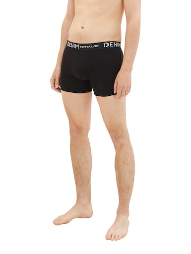 TOM TAILOR Denim Boxershorts, (Packung, 3 St.), mit Logo-Stretchbund