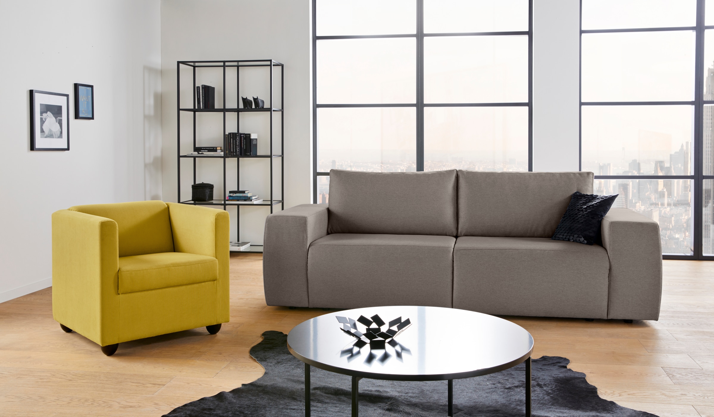 LOOKS by Wolfgang Joop Big-Sofa »LooksII«, geradlinig und komfortabel