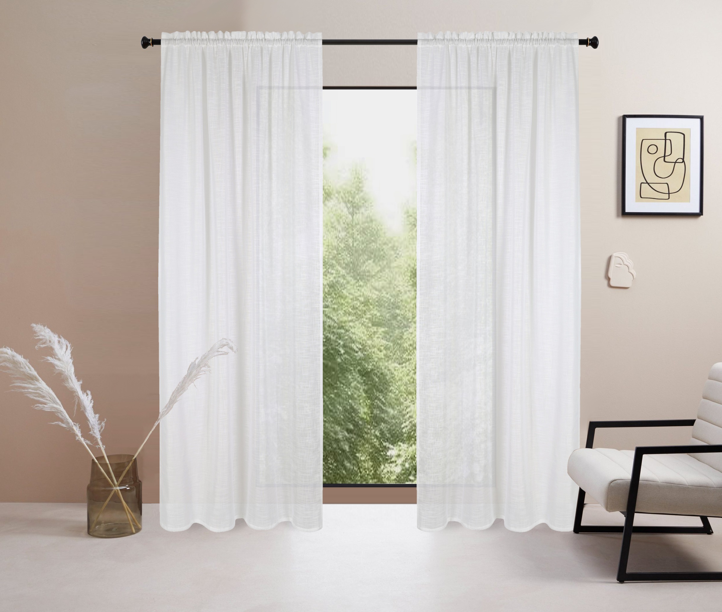 LeGer Home by Lena Gercke Gardine »Marusha« Stangendurchzug 1 Stk. tlg. 1 S günstig online kaufen