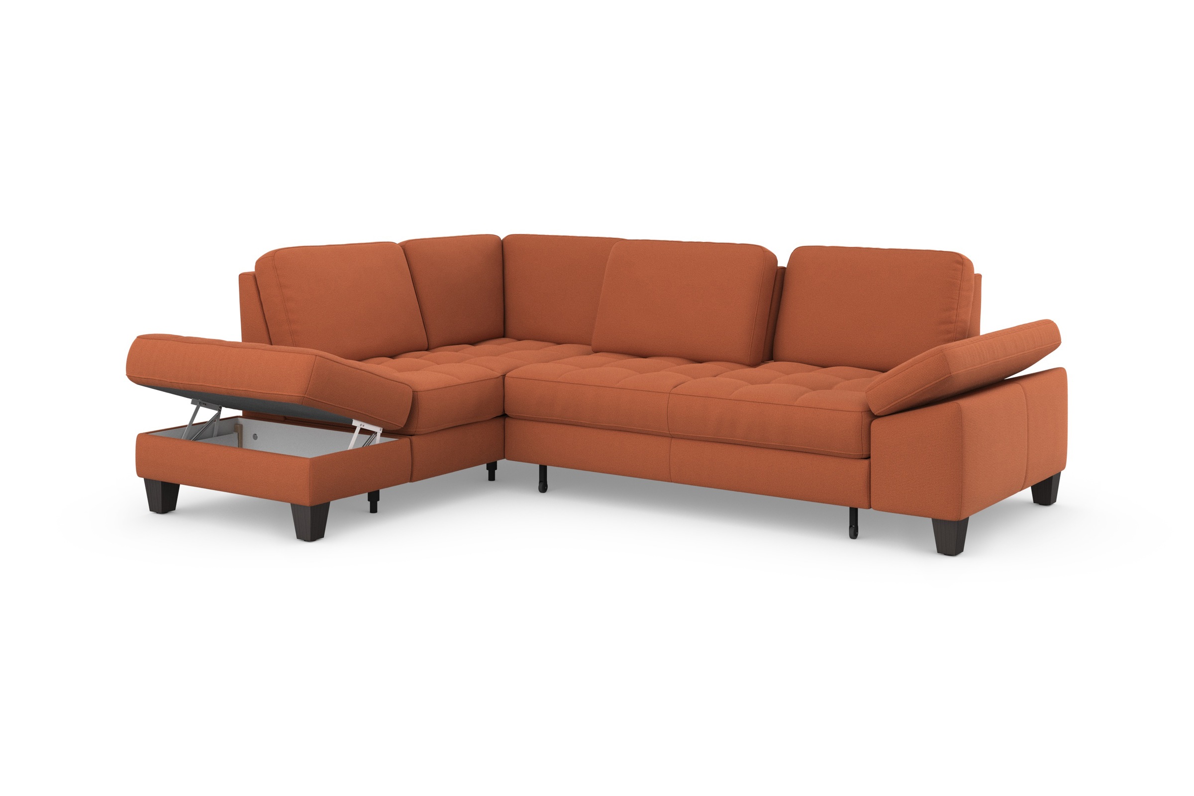 sit&more Ecksofa »Westham L-Form«, mit Ottomane, mit oder ohne Bettfunktion, Bettkasten, Verstellung