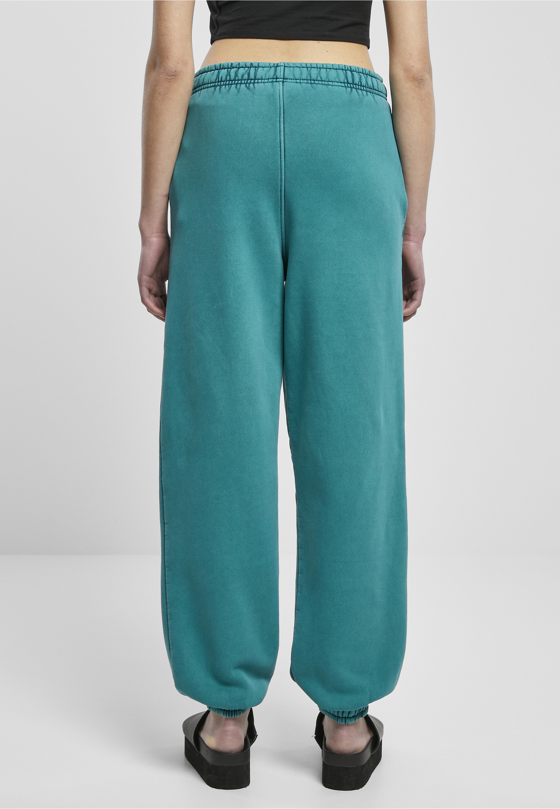 URBAN CLASSICS Jogginghose »Urban Classics Damen Ladies High Waist Stone Washed Sweat Pants«