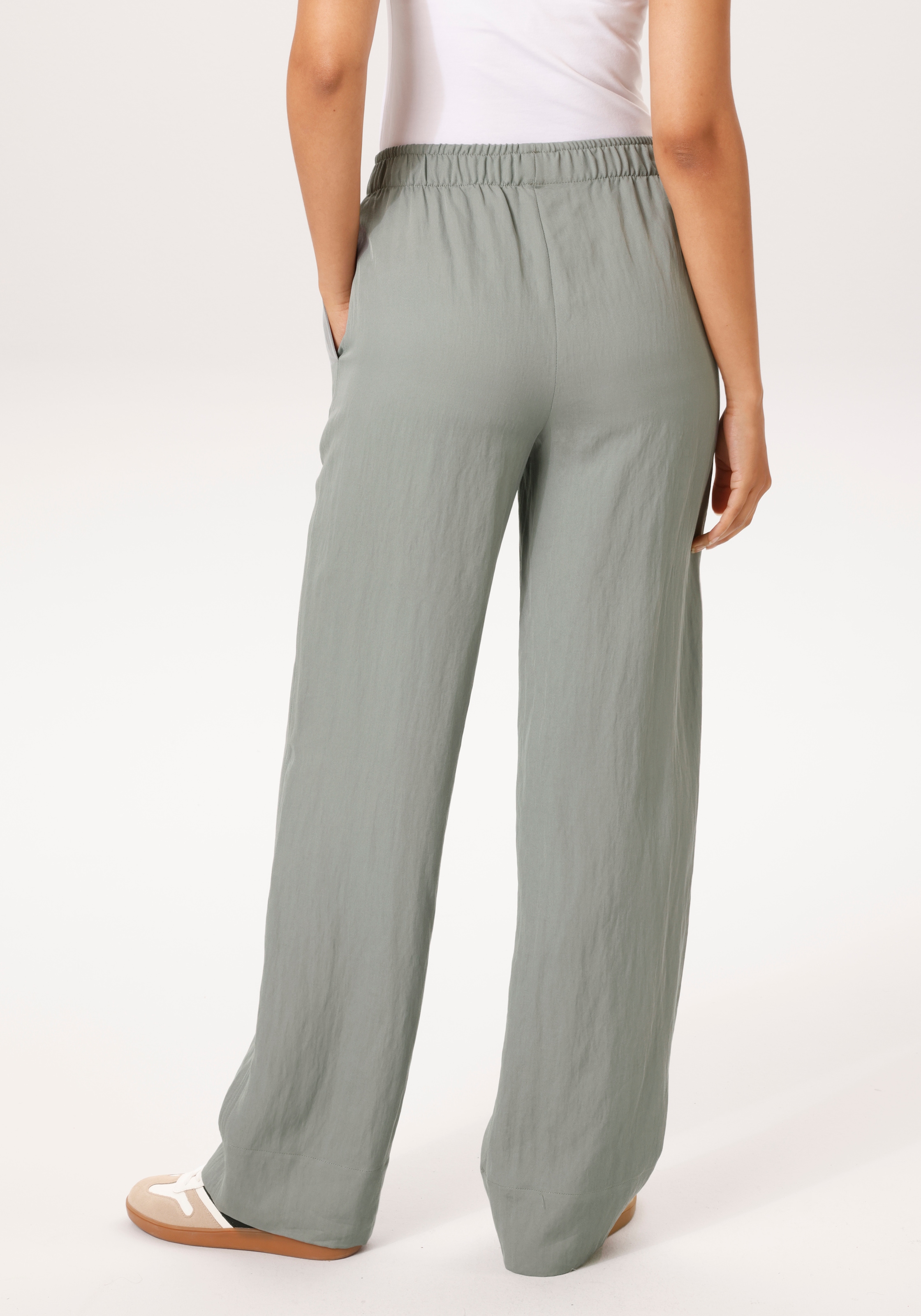 Aniston CASUAL Schlupfhose  in trendiger Twill-Qualität - NEUE KOLLEKTION