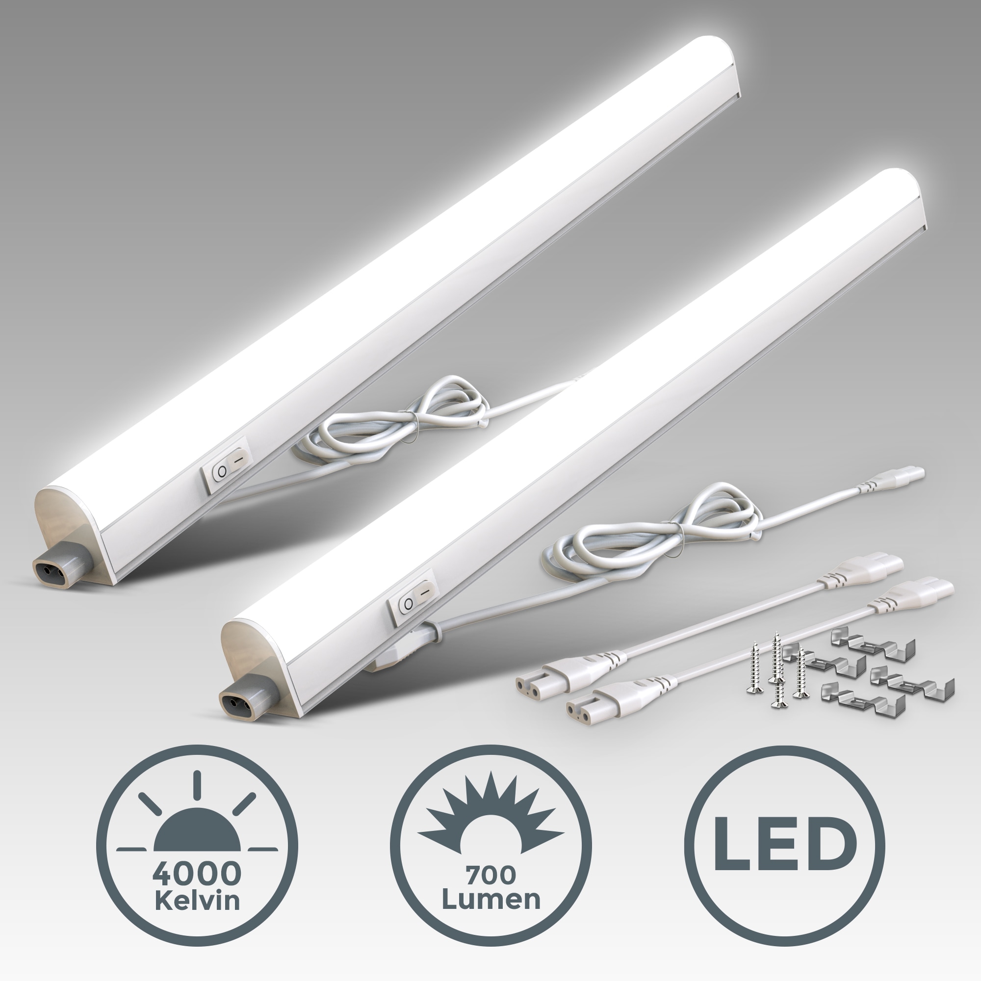 B.K.Licht Unterschrankleuchte inkl. LED-Platine, 2er Set, je 1 x LED-Platin günstig online kaufen