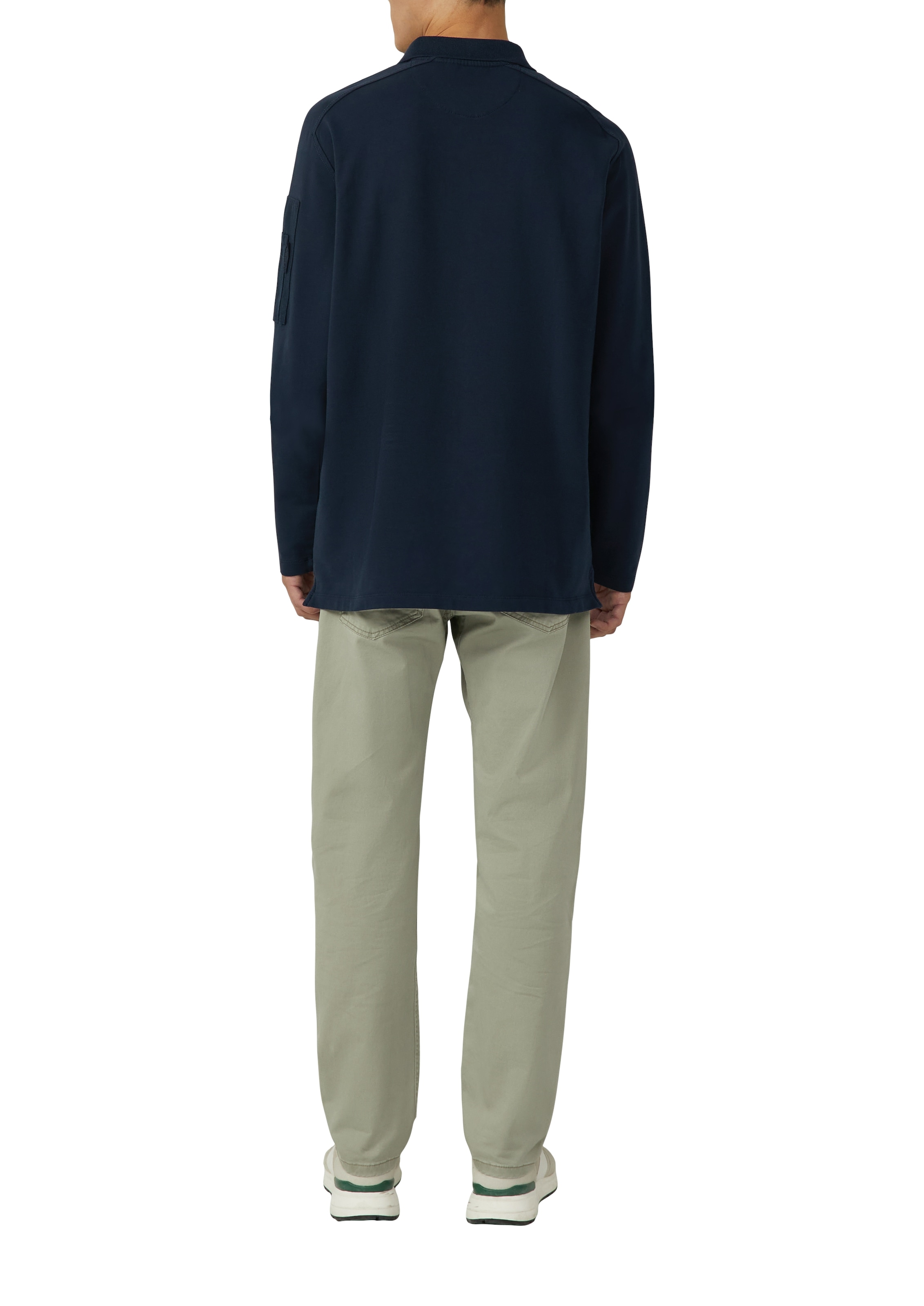 s.Oliver Langarm-Poloshirt, mit Logo Stickerei