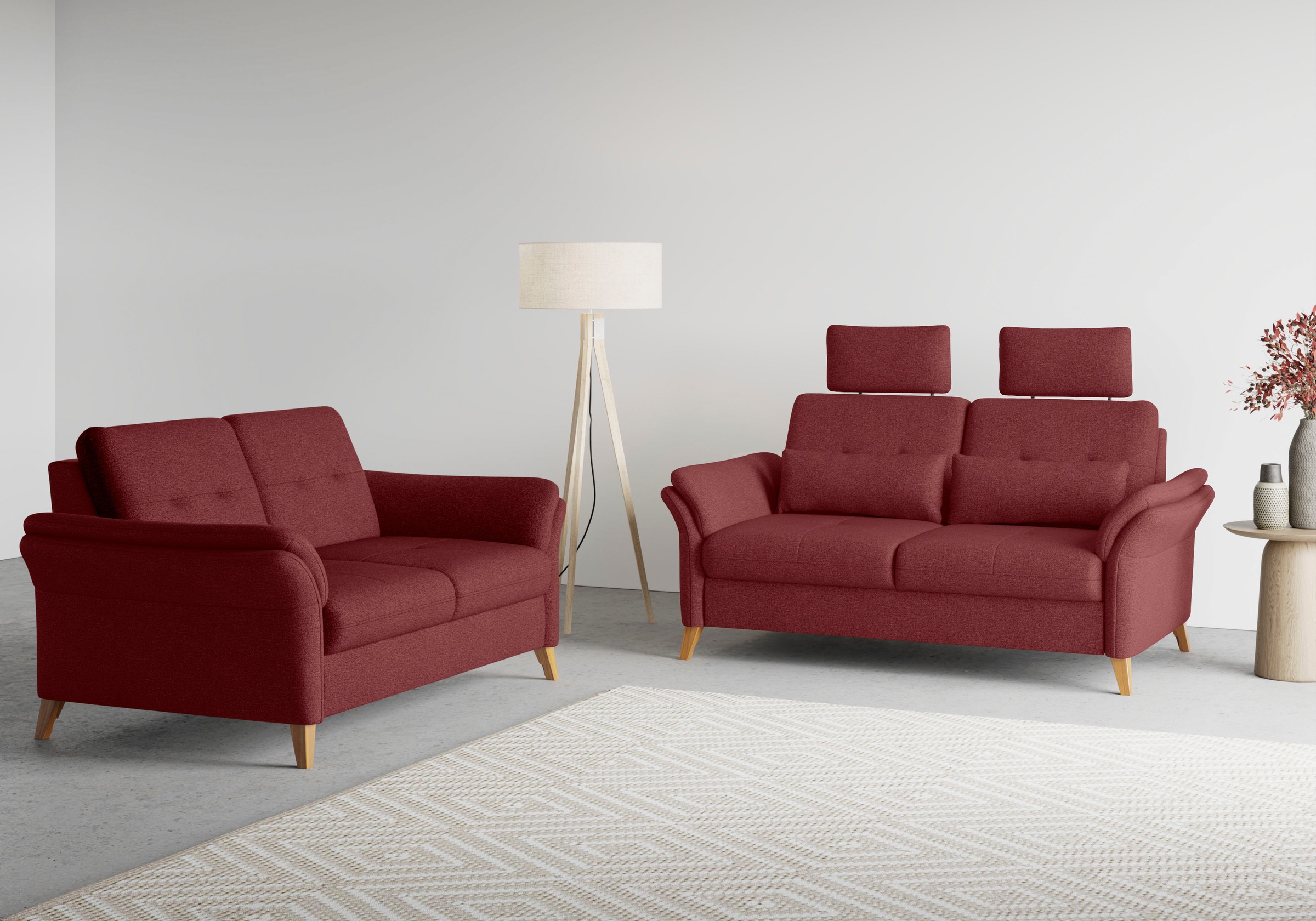 sit&more 2-Sitzer »Göteborg«, inklusive Sitztiefenverstellung und Federkern