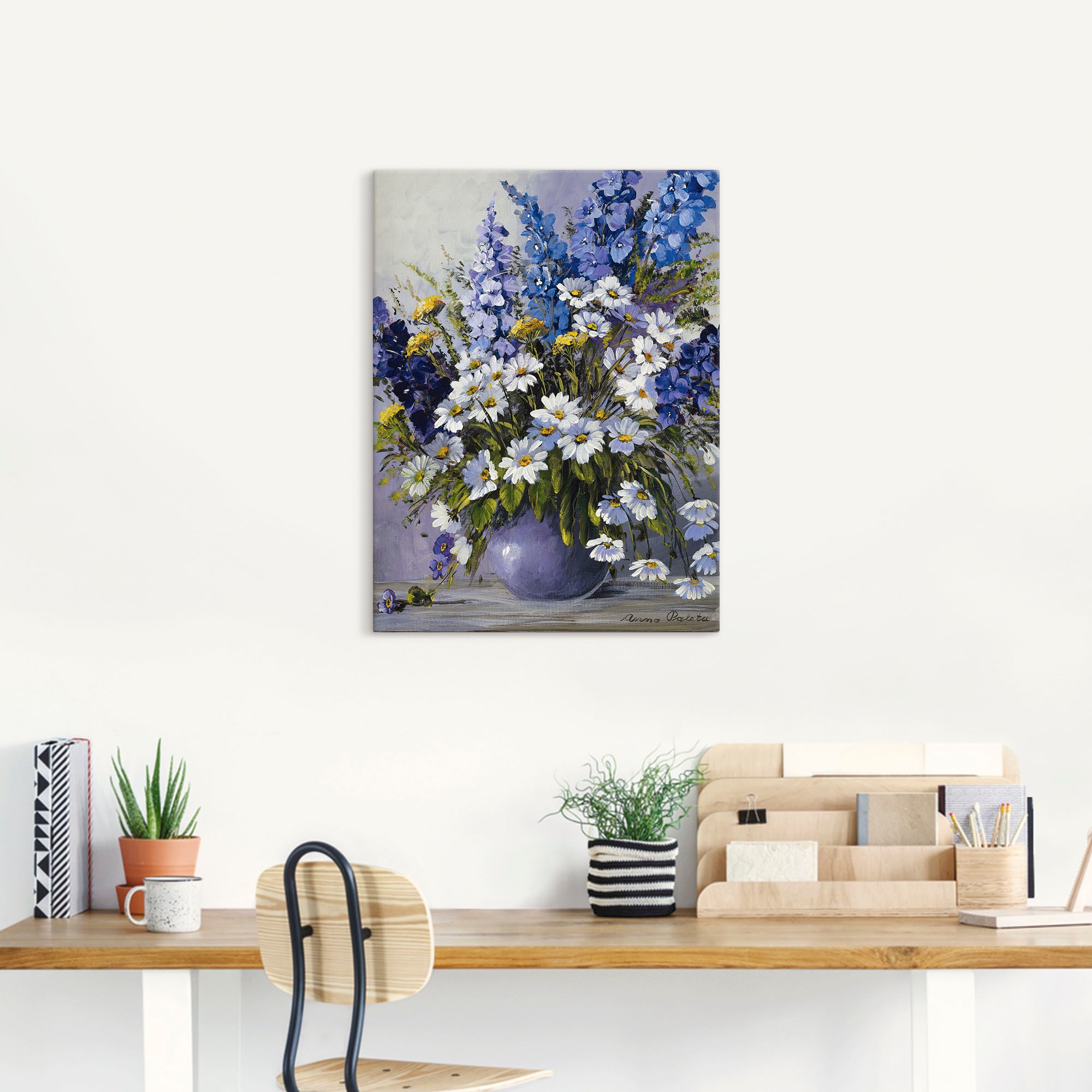 Artland Wandbild »Rittersporn« 1 Stk. tlg. als Leinwandbild, Poster in vers günstig online kaufen