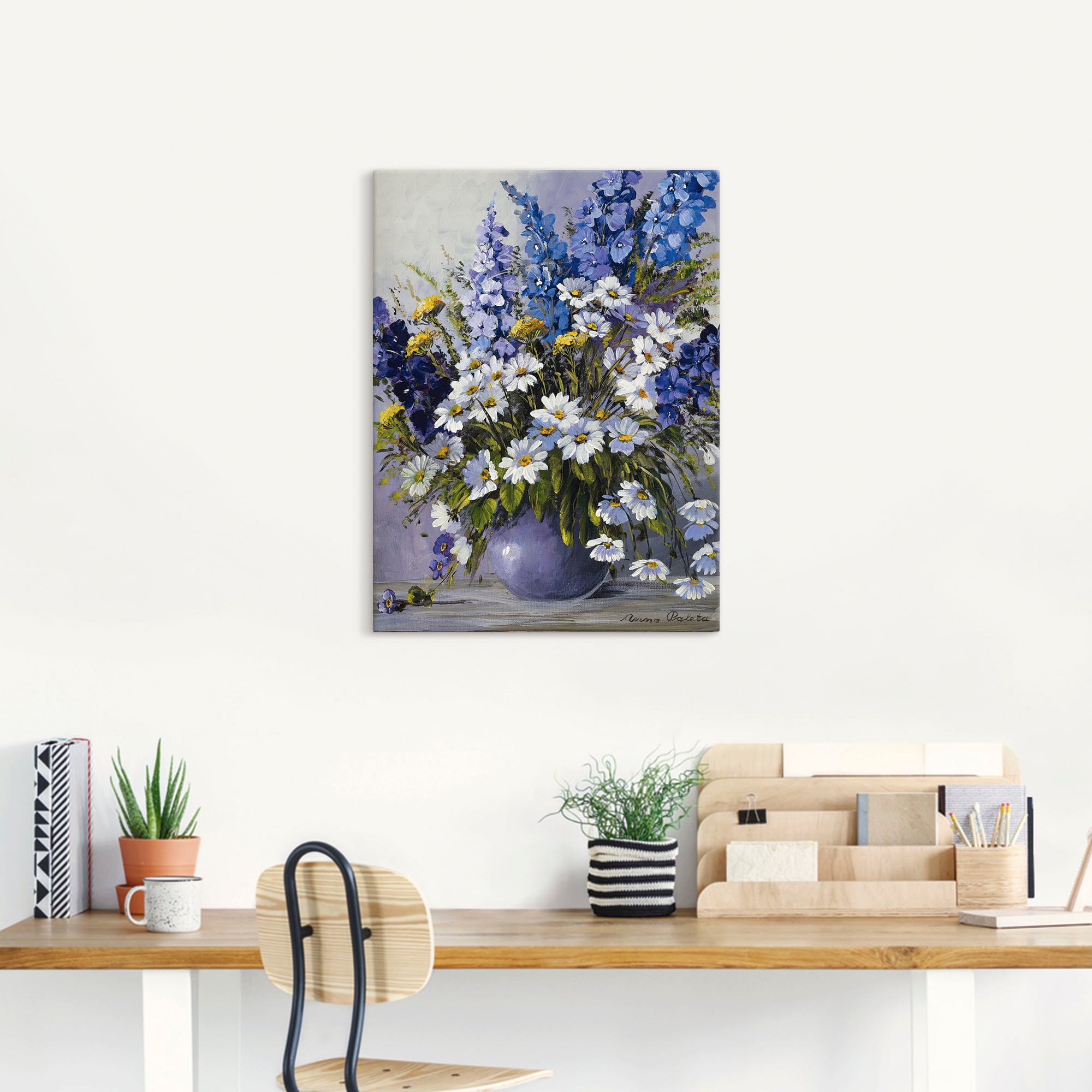 Artland Wandbild "Rittersporn", Blumen, (1 St.), als Leinwandbild, Poster i günstig online kaufen