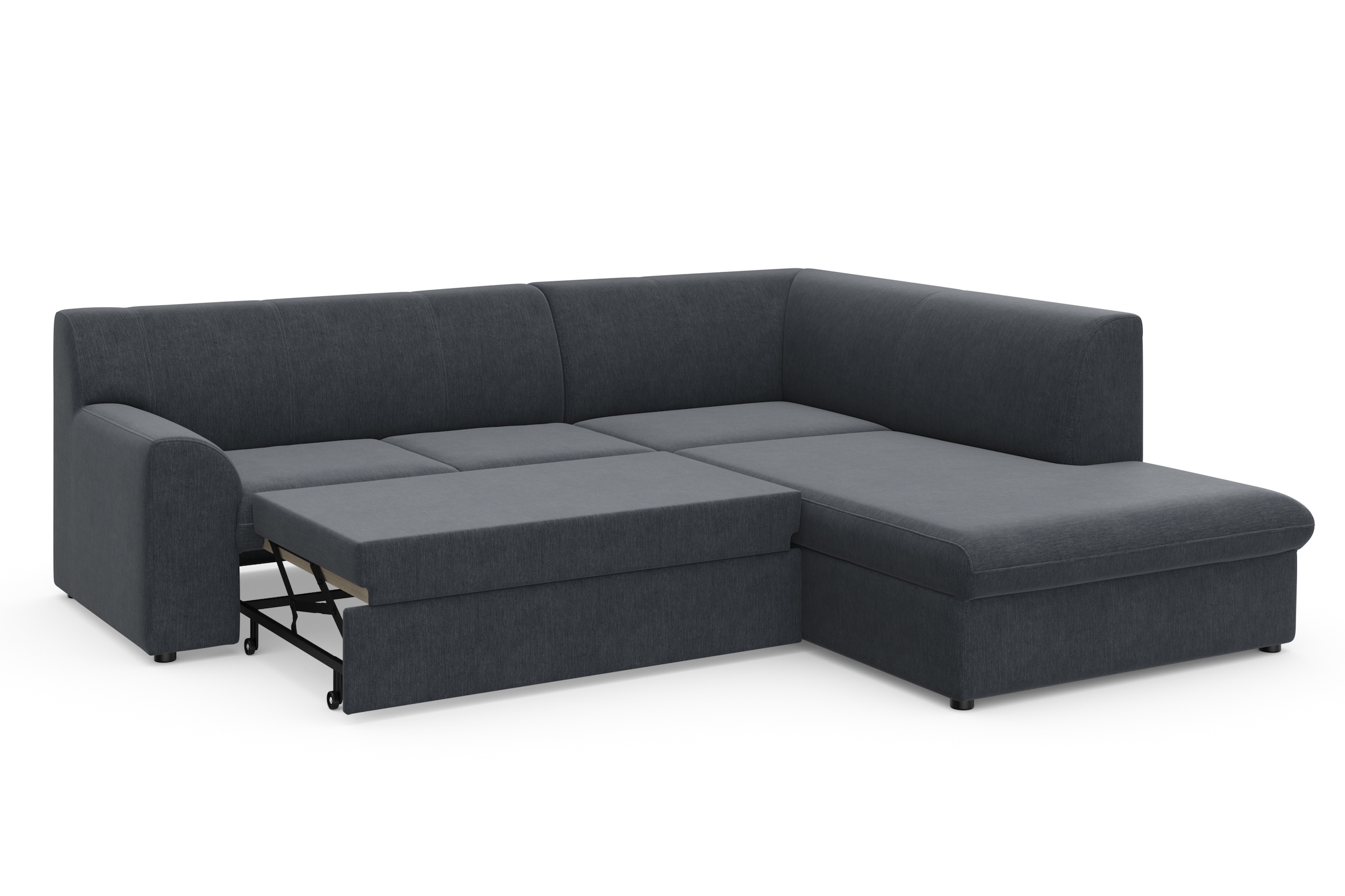 DOMO collection Ecksofa »Topper zeitlos elegant, kompakte Stellmaße, OTTOs Choice, L-Form«, mit Ottomane, wahlweise mit Schlaffunktion