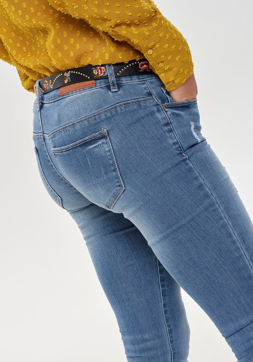 Only Skinny-fit-Jeans »ONLCORAL LIFE«, mit kleinen Destroyed-Effekten  günstig kaufen