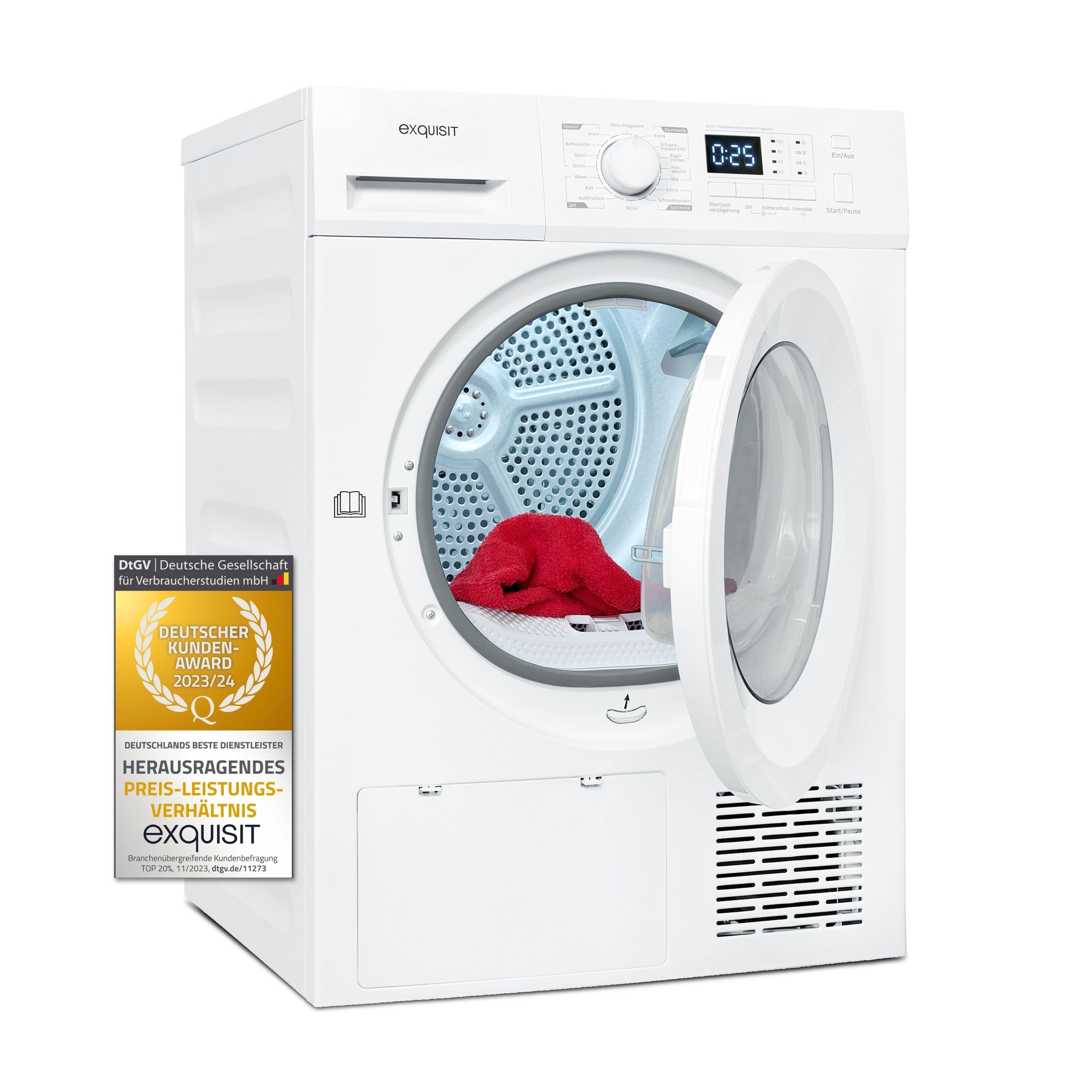 exquisit Wärmepumpentrockner »TWP1001-030D weiss«, 10 kg Füllmenge, 16 Prog günstig online kaufen
