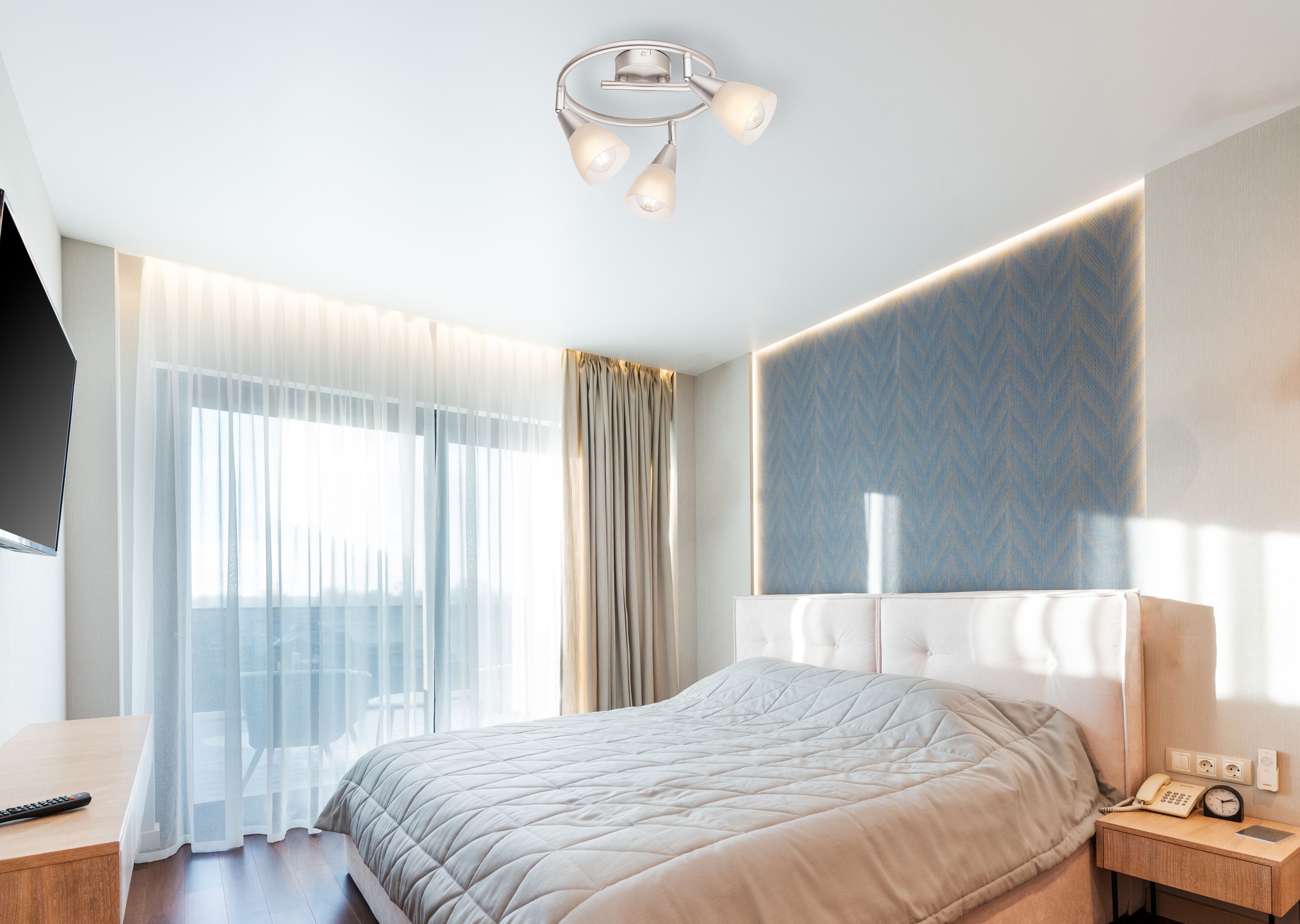 GLOBO LIGHTING Deckenstrahler »TADEUS I« E14 1 Stk. Spot Deckenspot Flur Schlafzimmer Wohnzimmer