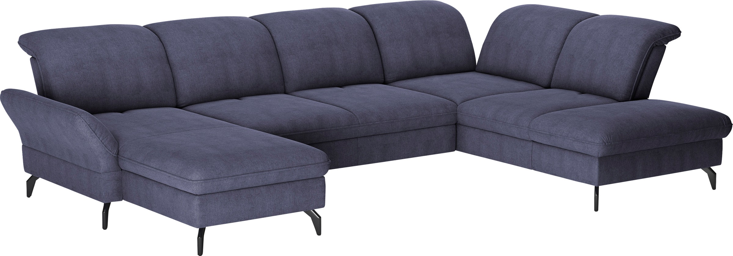 sit&more Wohnlandschaft »Leandro U-Form«, Wahlweise mit Bett-, Kopfteil - und Armlehnfunktion, sowie Bettkasten