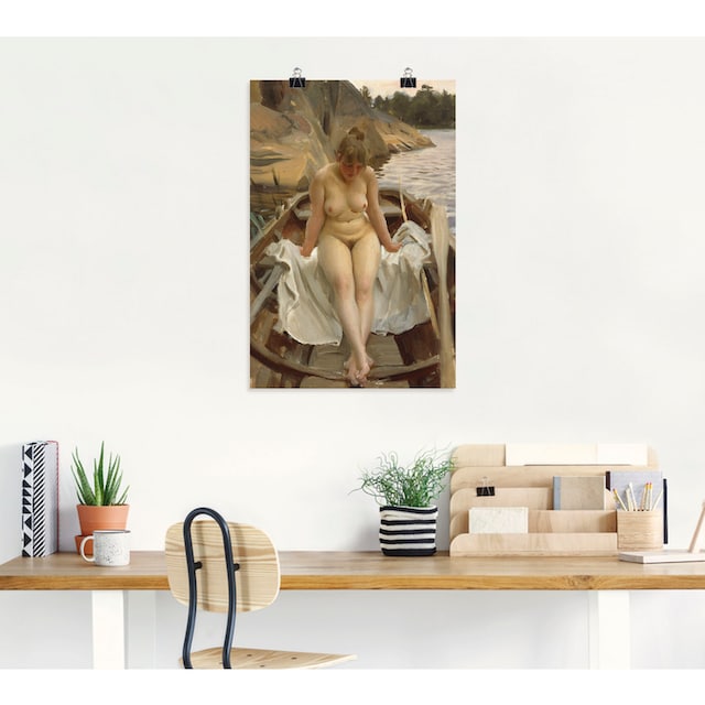 Artland Wandbild »In Werners Ruderboot«, Erotische Bilder, (1 St.), als  Alubild, Leinwandbild, Wandaufkleber oder Poster in versch. Größen auf  Raten kaufen