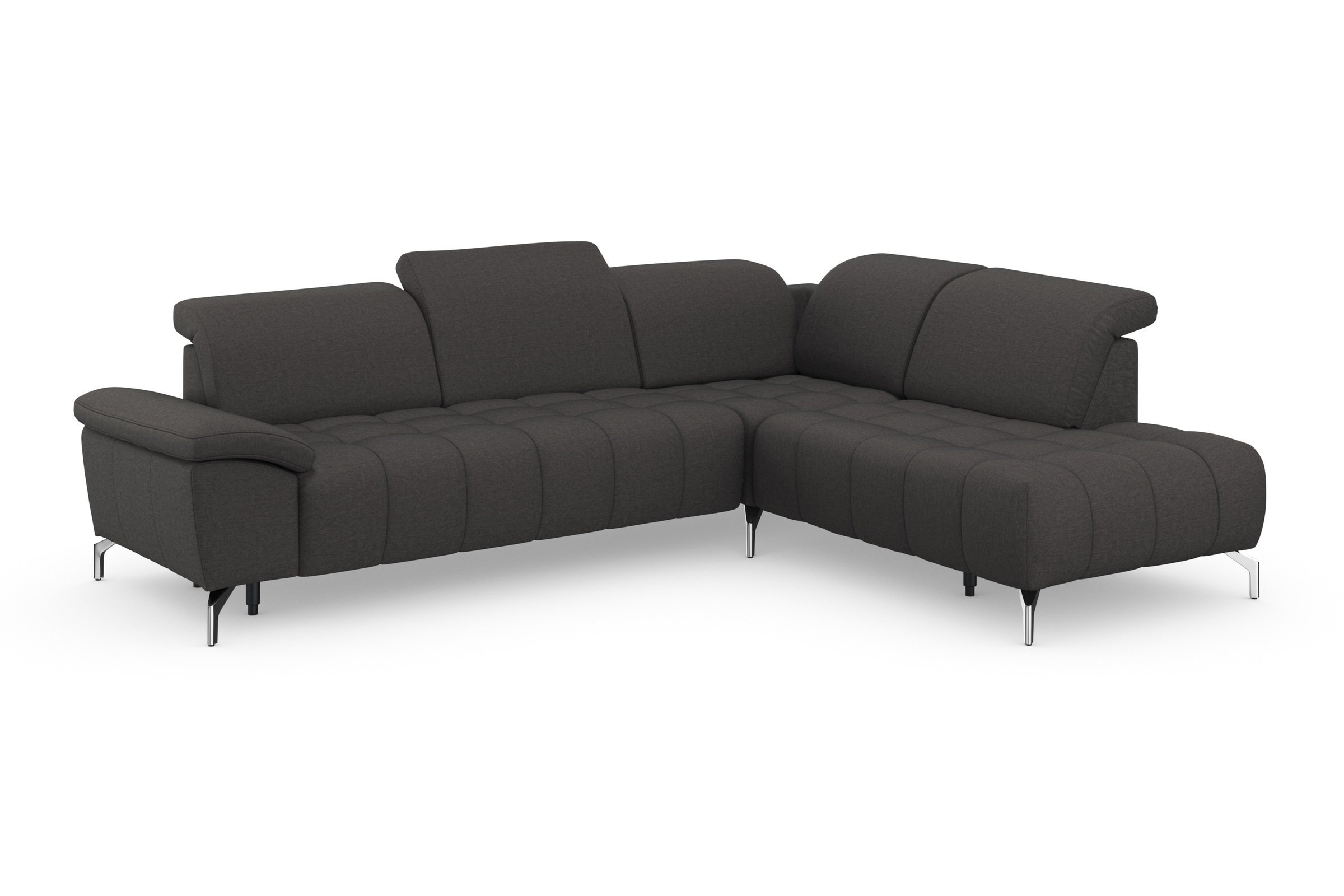 sit&more Ecksofa »Cool L-Form«, wahlweise mit Kopfteilverstellung und Vorziehsitz, motorisch
