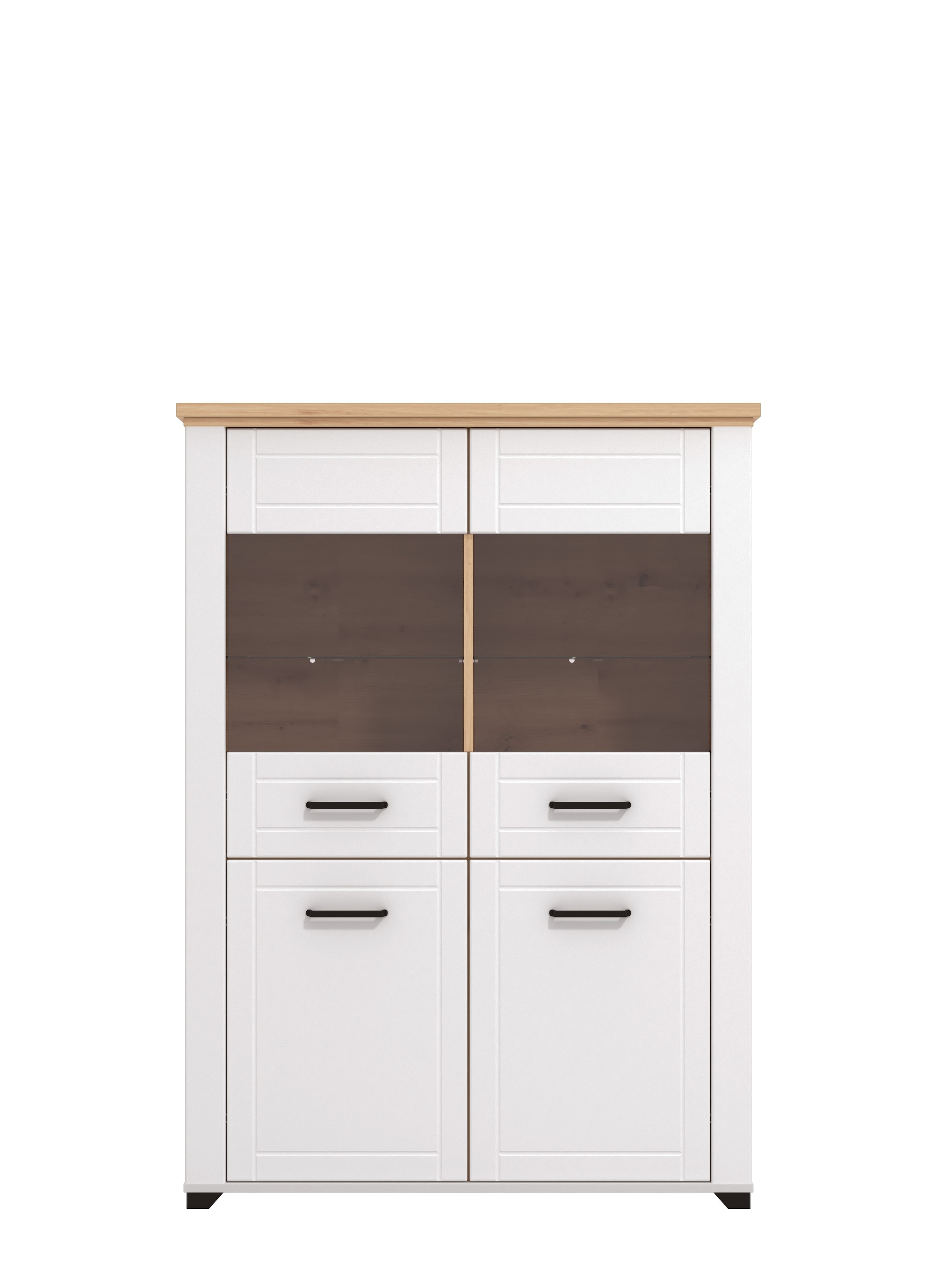 Home affaire Vitrine »Valencia«, 2 Türen mit 4mm-Sicherheitsglas, Breite 103,5 cm