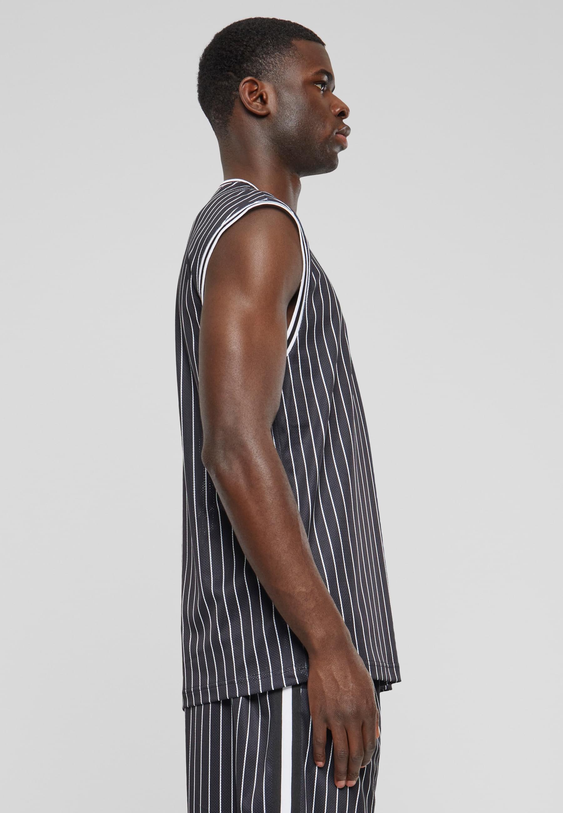 URBAN CLASSICS Tanktop »Urban Classics Striped Mesh Tanktop« 1 Stk.