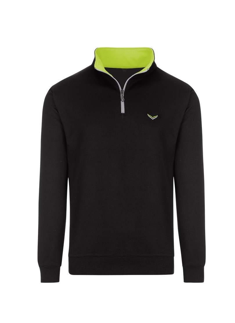 Trigema Sweatshirt »TRIGEMA Sweatshirt mit Kragen und Reißverschluss«
