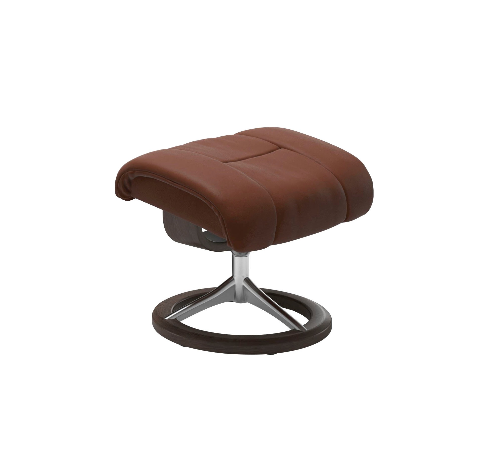 Stressless® Relaxsessel »Reno«, (Set, Relaxsessel mit Hocker), mit Hocker, mit Signature Base, Größe S, M & L, Gestell Wenge