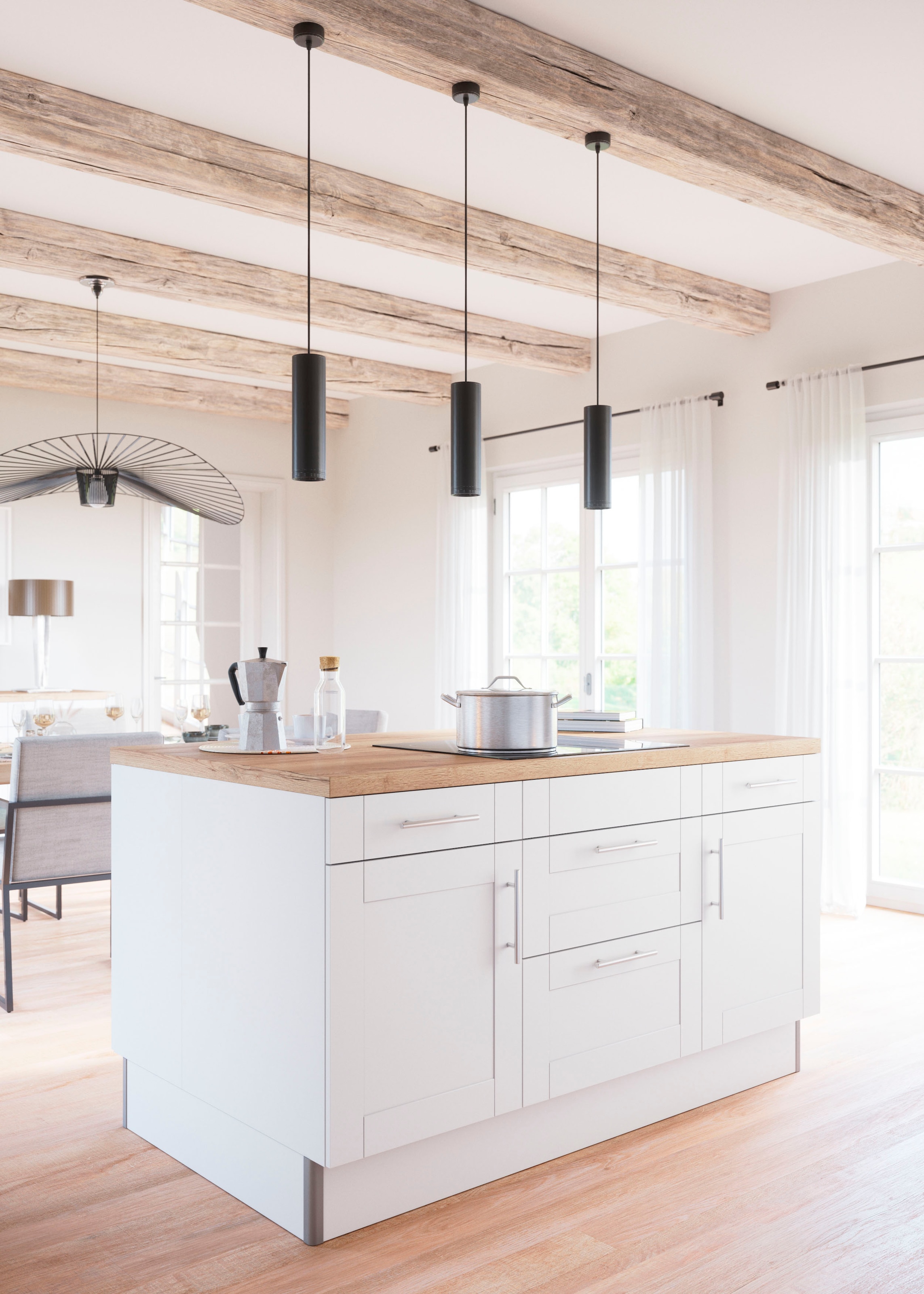 KOCHSTATION Kochinsel »KS-Ahus« Kücheninsel, Breite 160 cm, wahlw. mit E-Ge günstig online kaufen