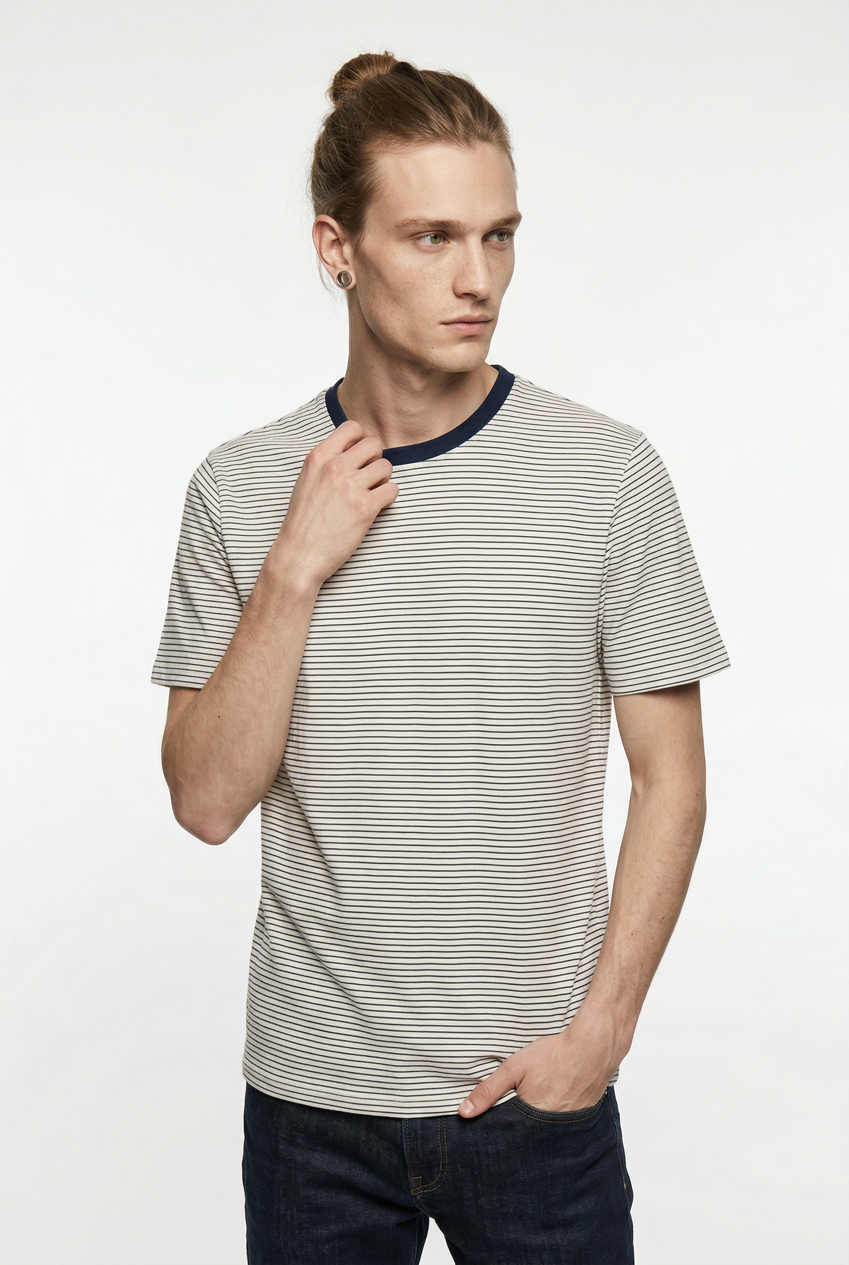ONLY & SONS Rundhalsshirt »ONSFRED LIFE RLX SS STRIPE TEE NOOS«