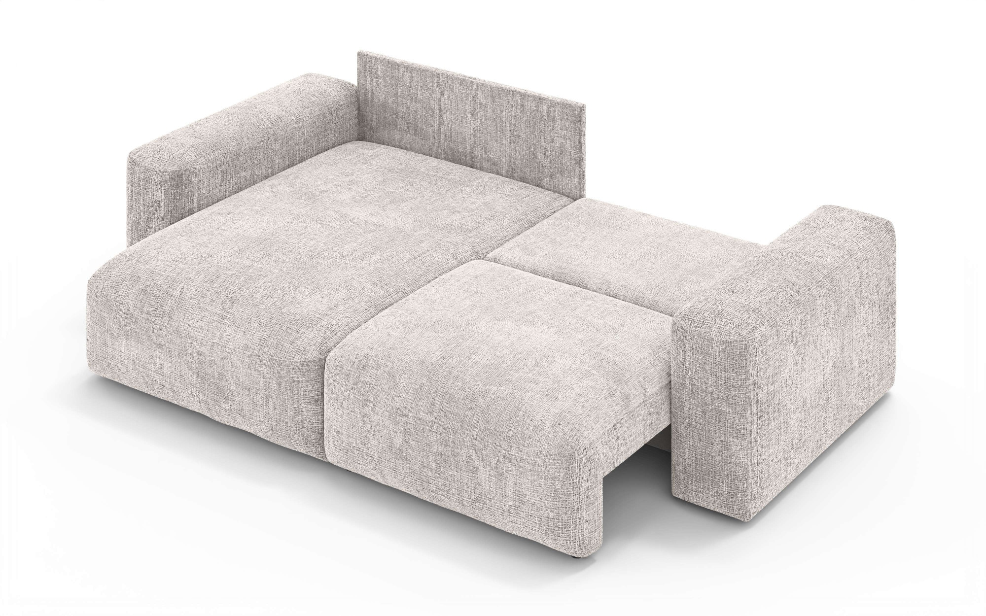 OTTO home Ecksofa »MATTS Schlafsofa mit Bettkasten, Maße B/T/H: 265/159/89 cm«, L-Form mit Recamiere rechts oder links, hoher Sitzkomfort