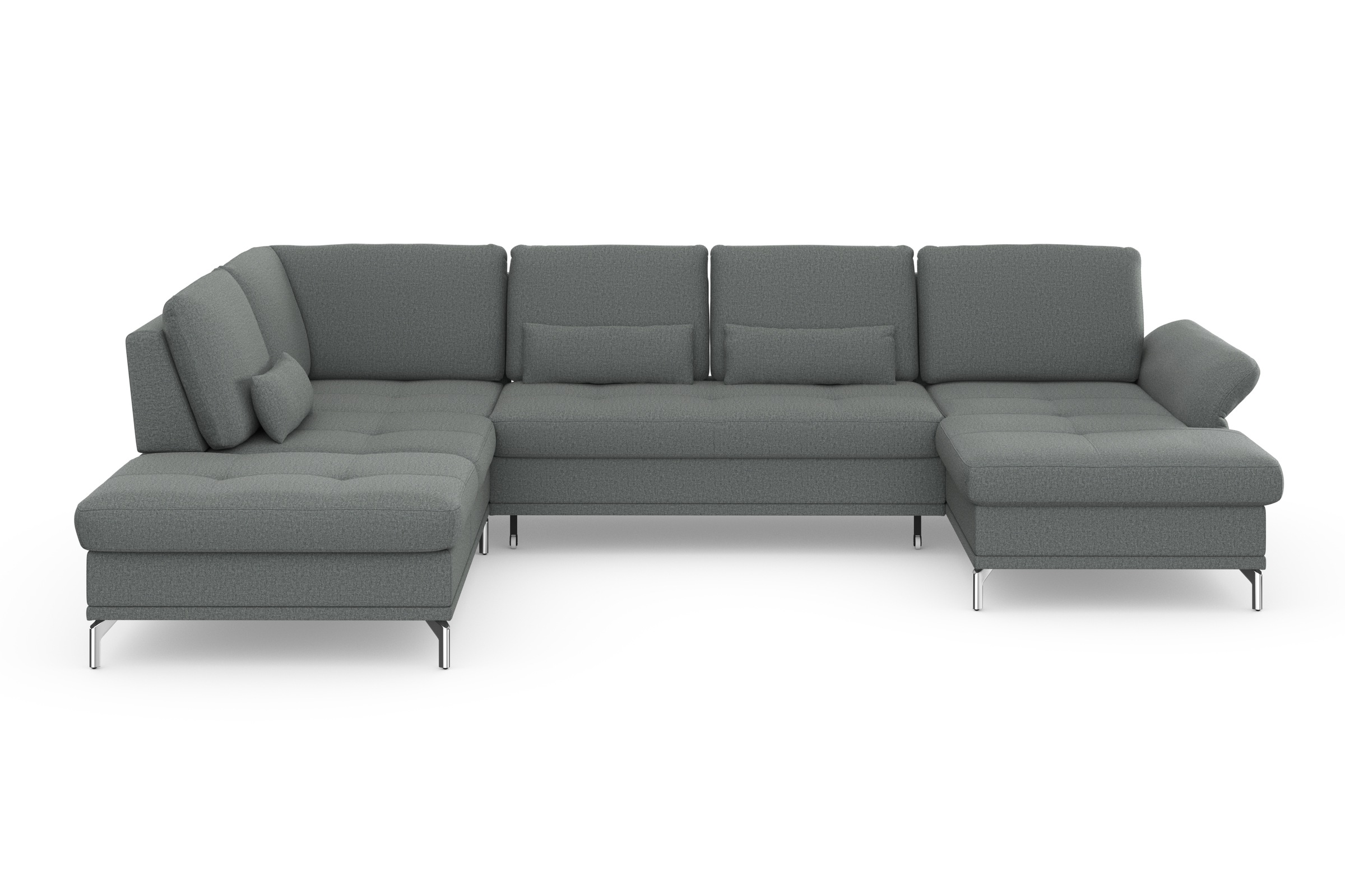 Home affaire Wohnlandschaft »Palm Beach U-Form« Federkern, mit Sitztiefenve günstig online kaufen