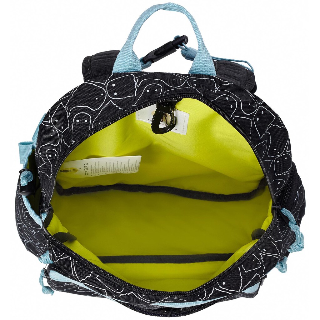 LÄSSIG Kinderrucksack »4Kids, Spooky Black, Medium Backpack«, Reflektoren, PETA-approved vegan