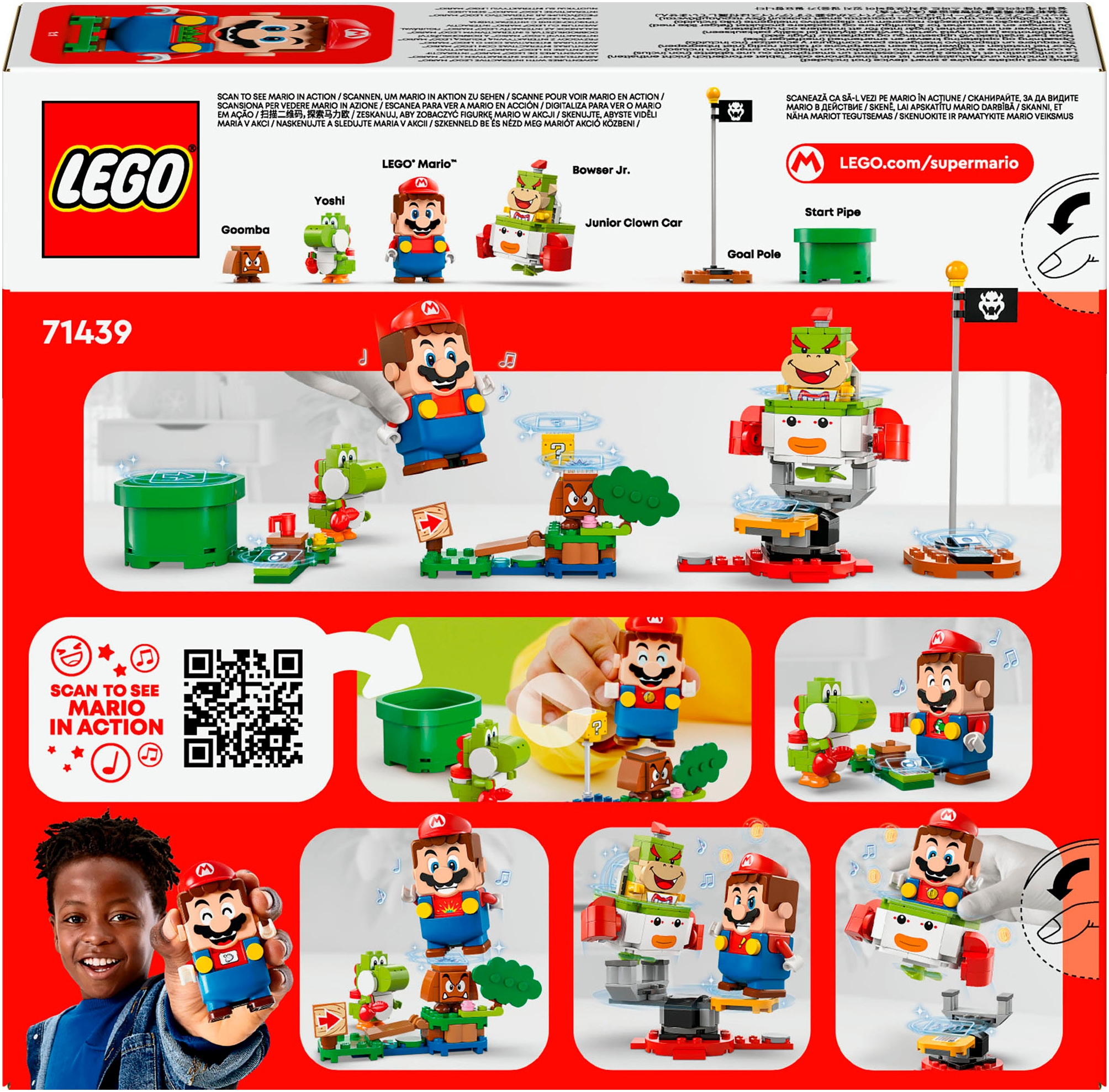 LEGO® Konstruktionsspielsteine »Abenteuer mit dem interaktiven LEGO® Mario™ (71439), LEGO Super Mario«, (218 St.), Made in Europe