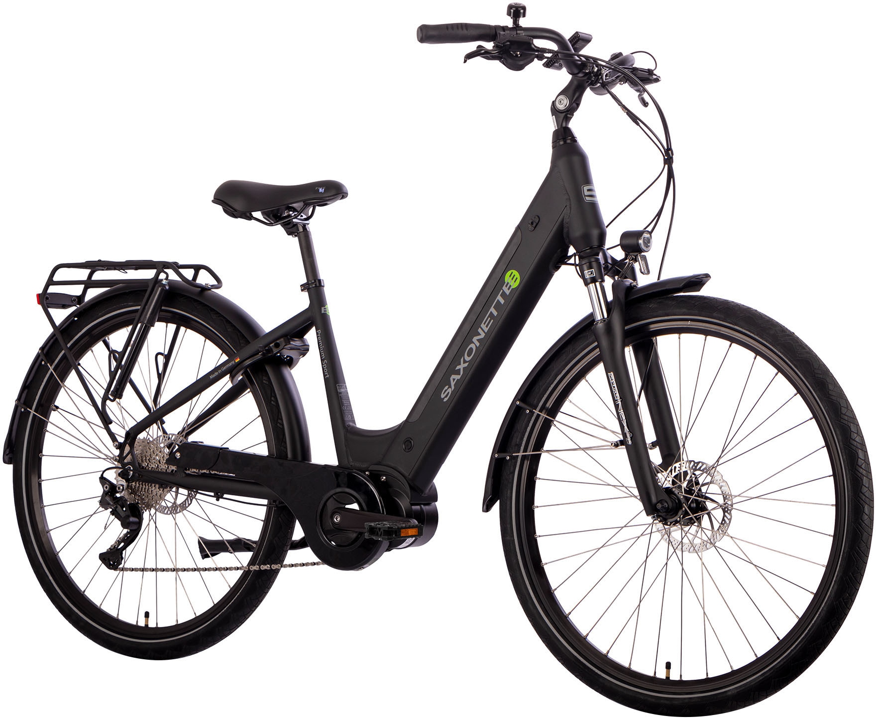 SAXONETTE E-Bike »Premium Sport (Wave)«, 10 Gang, Mittelmotor 250 W, Pedelec, Elektrofahrrad für Damen u. Herren