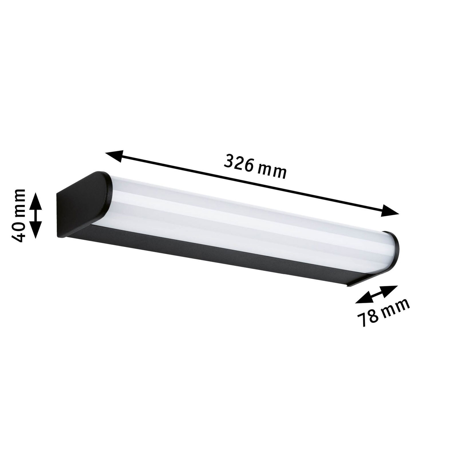Paulmann LED Wandleuchte »Selection Bathroom LED Wandleuchte Arneb IP44 3000K 230V 9W«, 1 flammig, LED Arneb IP44 9W