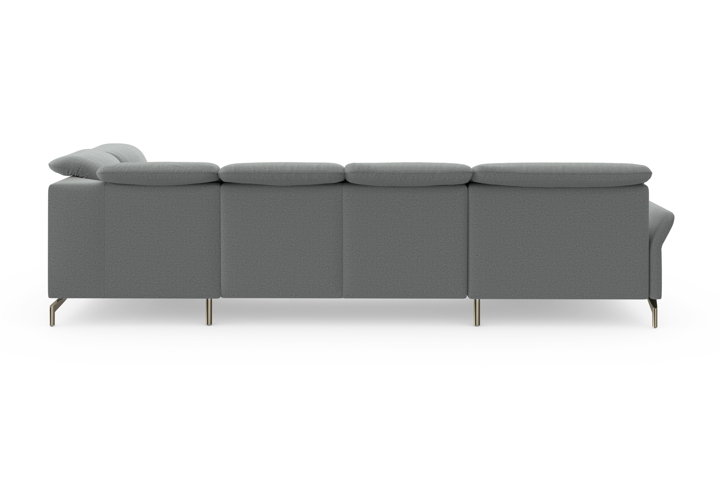 sit&more Wohnlandschaft »Fashion U-Form«, wahlweise mit Kopfteilverstellung, Vorziehsitz, motorisch, Nickelfüße