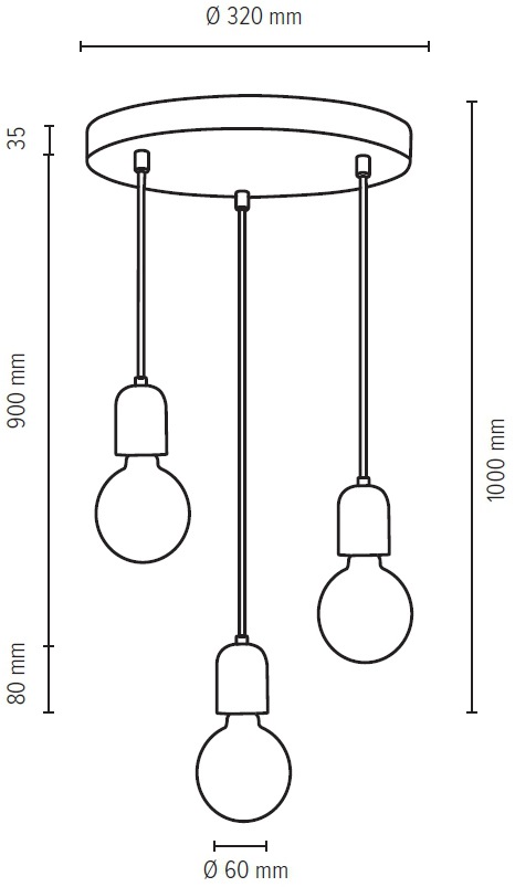 SPOT Light Kabel »AMORY«, Beton, Hängeleuchte, in für flammig-flammig, Pendelleuchte Rot, Vintage-Leuchtmittel 3 online bestellen Ideal