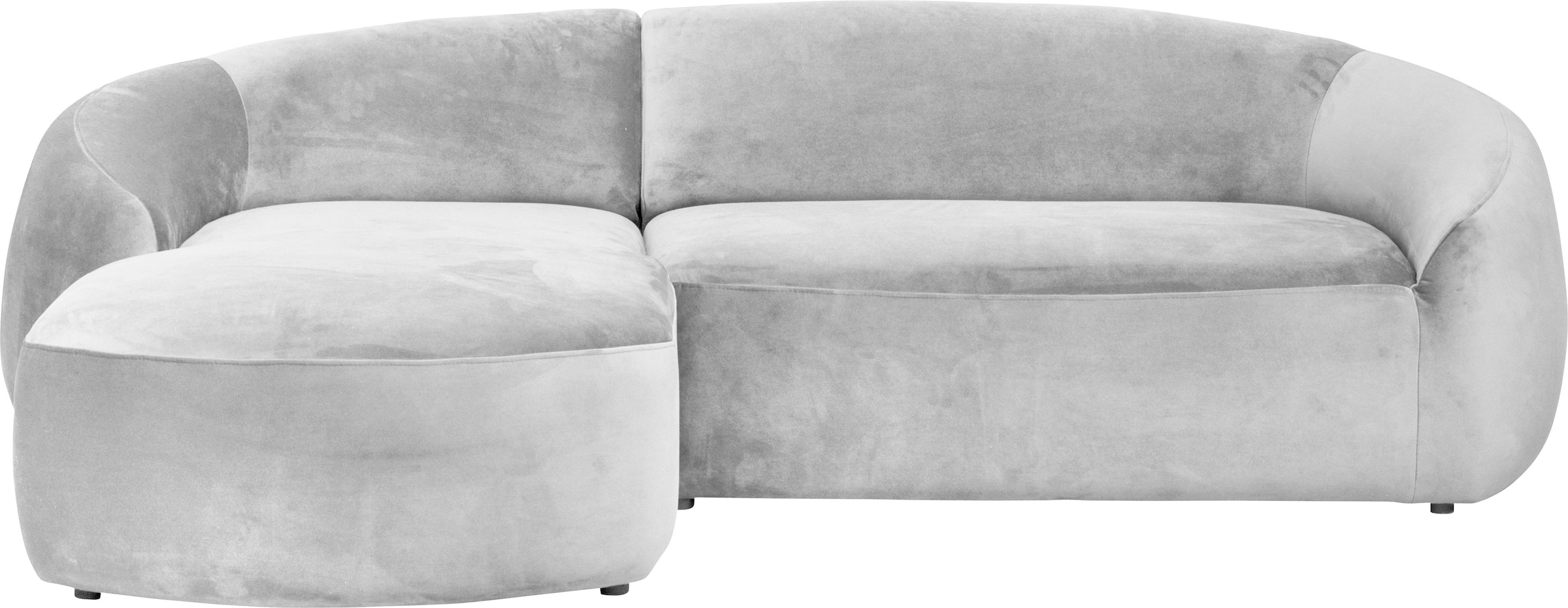 LeGer Home by Lena Gercke Ecksofa »YANI L-Form, Designersofa, organische Form, Maße B/T/H: 255/170/81 cm«, mit Wellenunterfederung, auch in Bouclé, Recamiere rechts/links