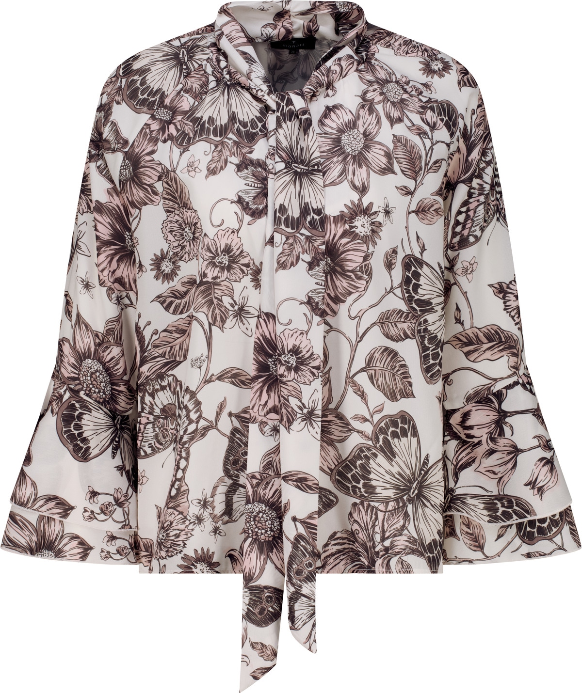 Monari Klassische Bluse »Bluse Blume allover« Regular fit mit Blumenmuster