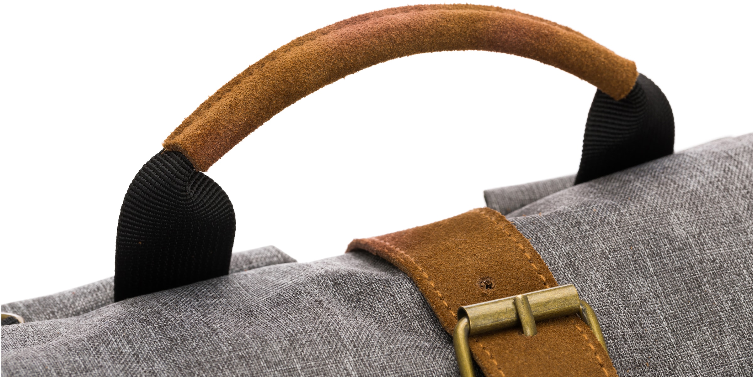 Fillikid Wickelrucksack »Rolltop Berlin, grau melange«, Reflektoren, inkl. Wickeltunterlage