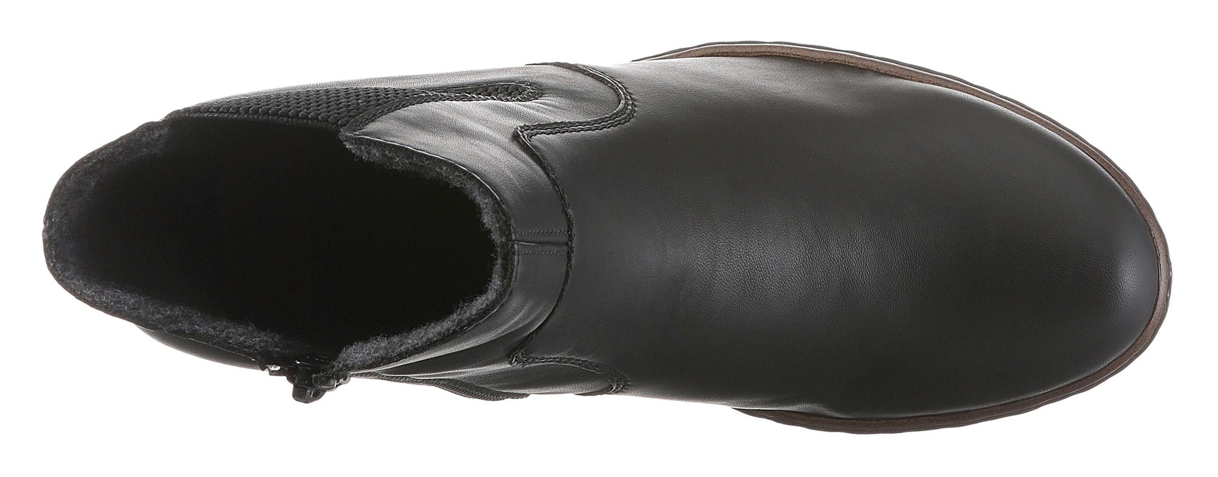 Rieker Stiefelette, Boots, Chelsea-Stiefelette, Blockabsatz, in elegantem Look
