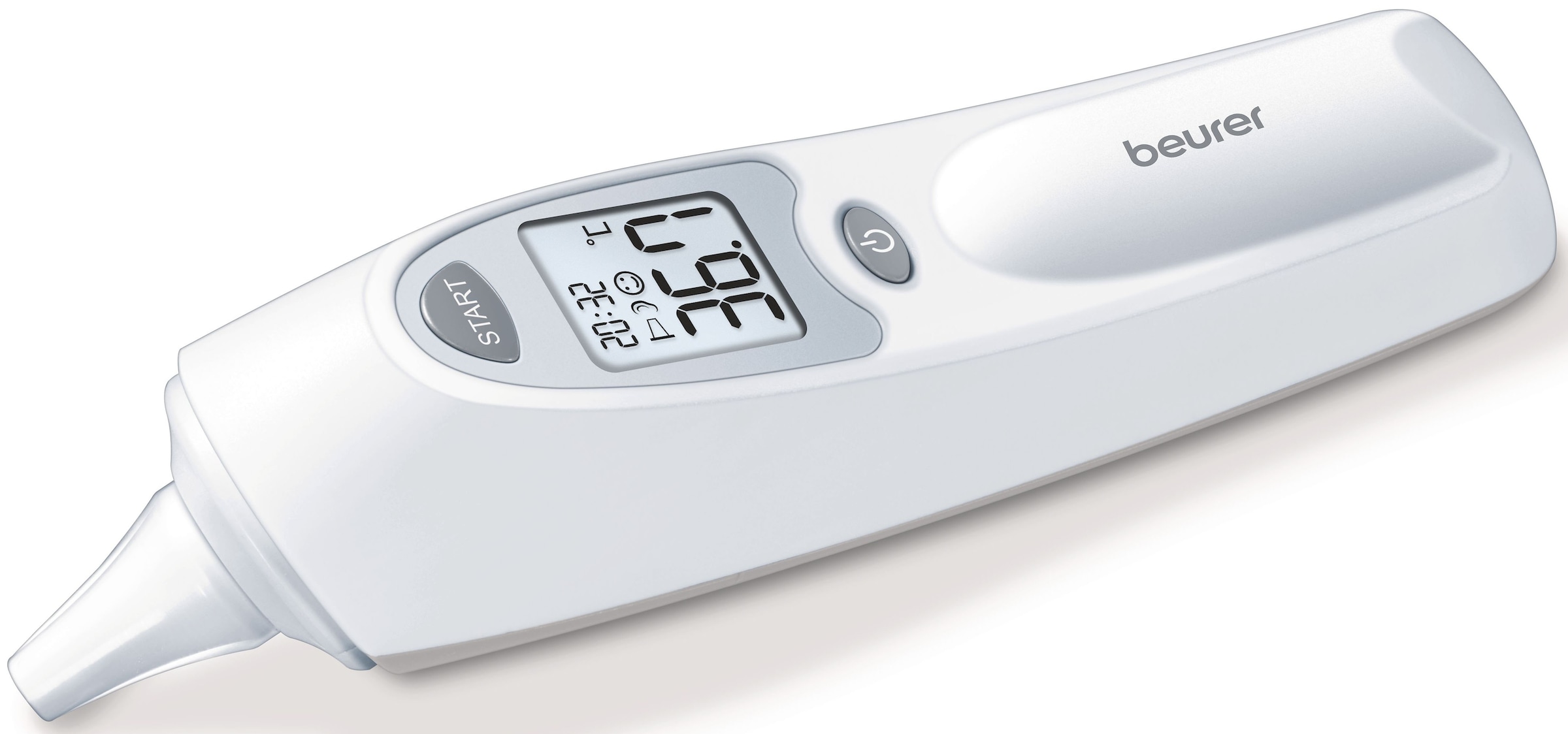 BEURER Ohr-Fieberthermometer »FT 58 mit Signalton bei Messende, Infrarot-Messtechnik«, Hygienische Messung dank Abwurf der Schutzkappe ohne Hautkontakt